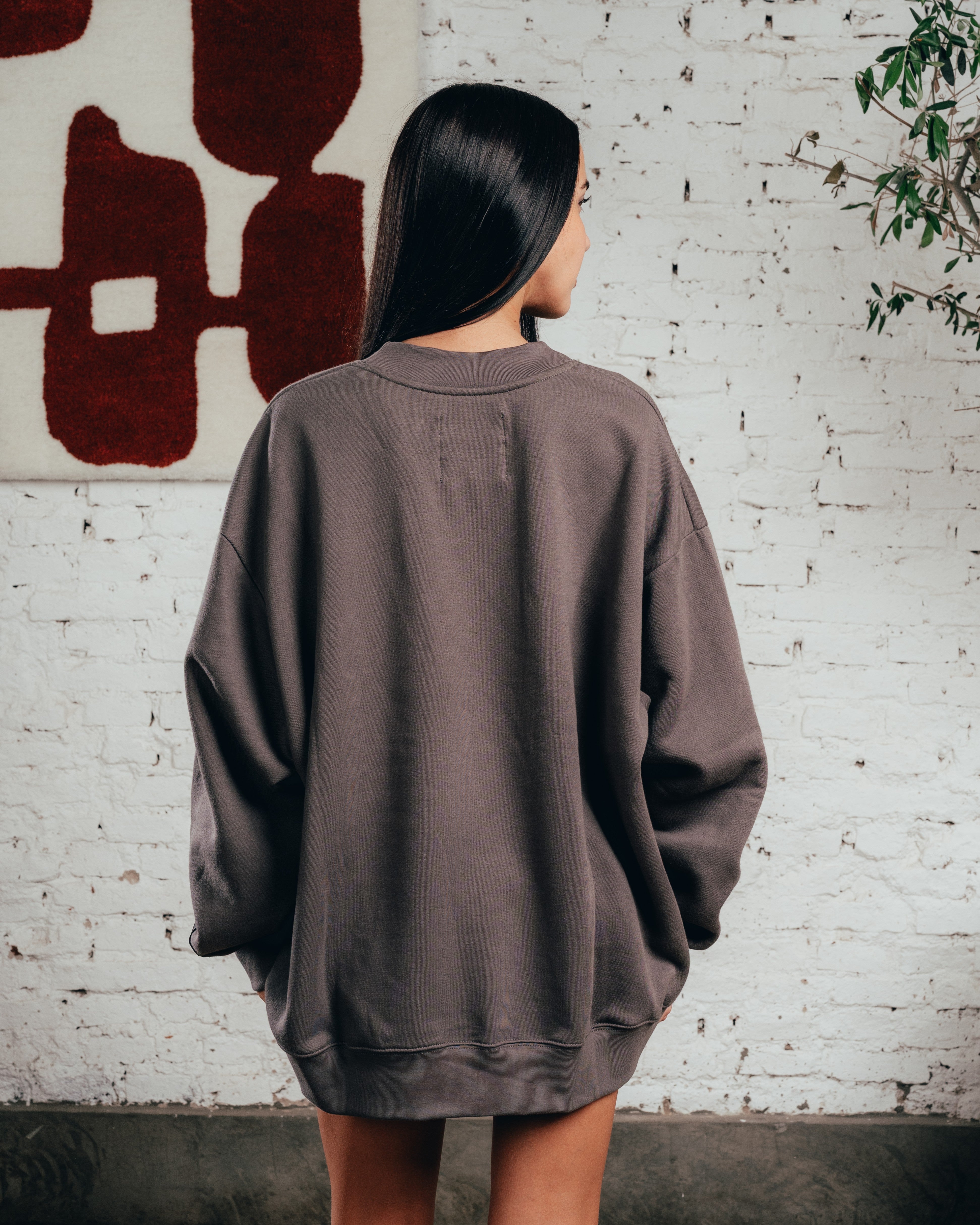 CREWNECK COSTURA  [ COMFORT ] TRQ GREY