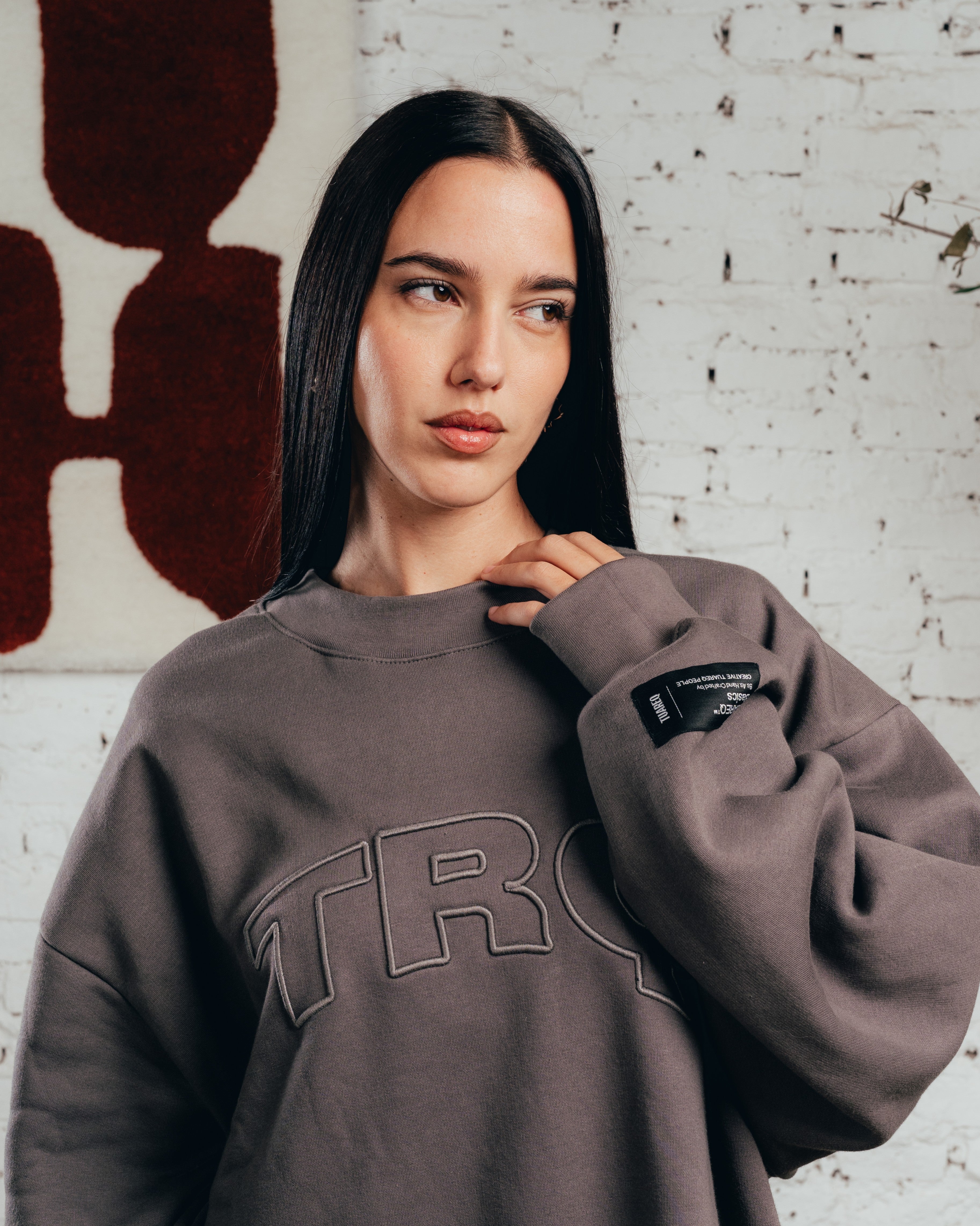 CREWNECK COSTURA  [ COMFORT ] TRQ GREY