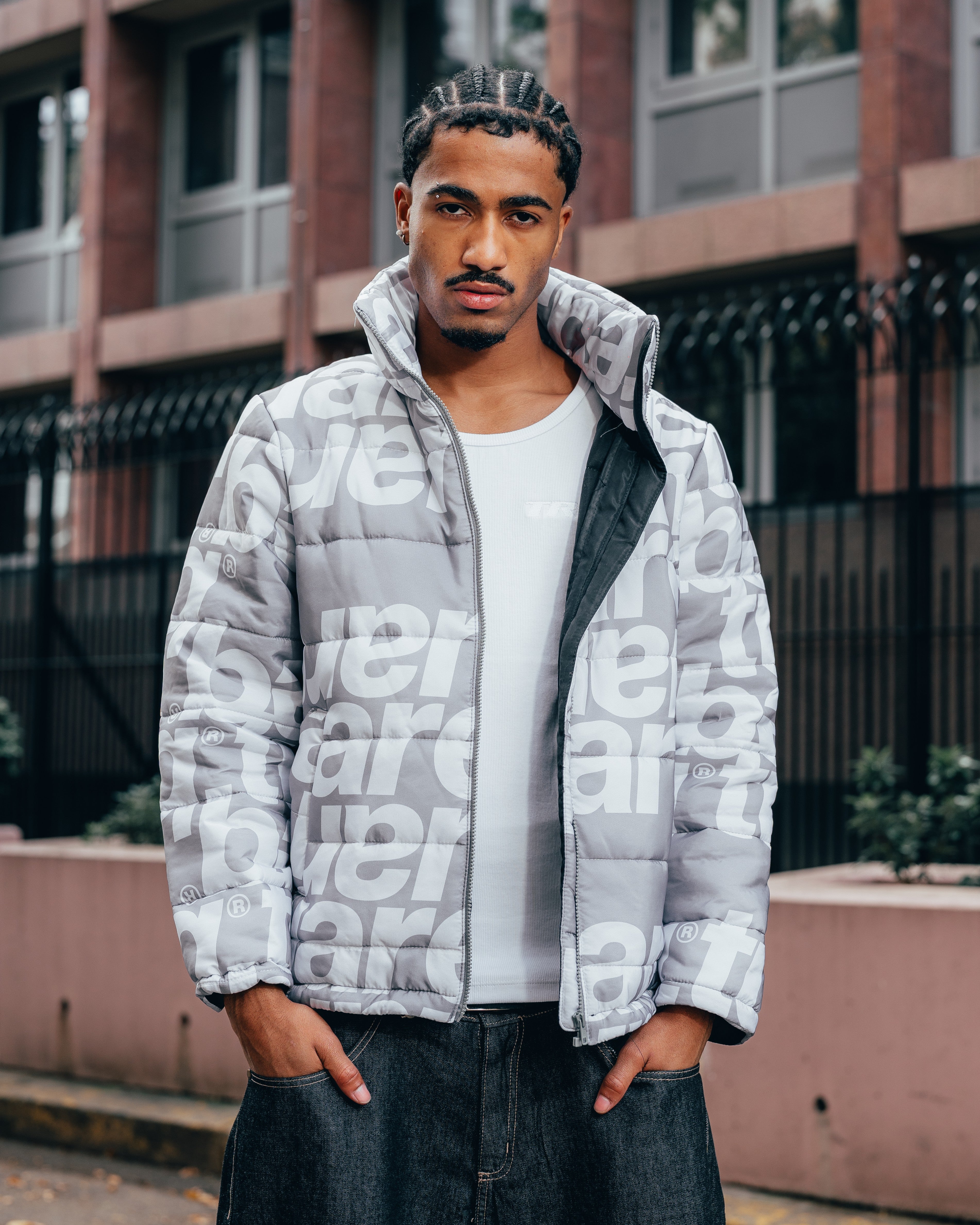 CAMPERA PUFFER [ TUAREQ ] MONOGRAMA SILVER
