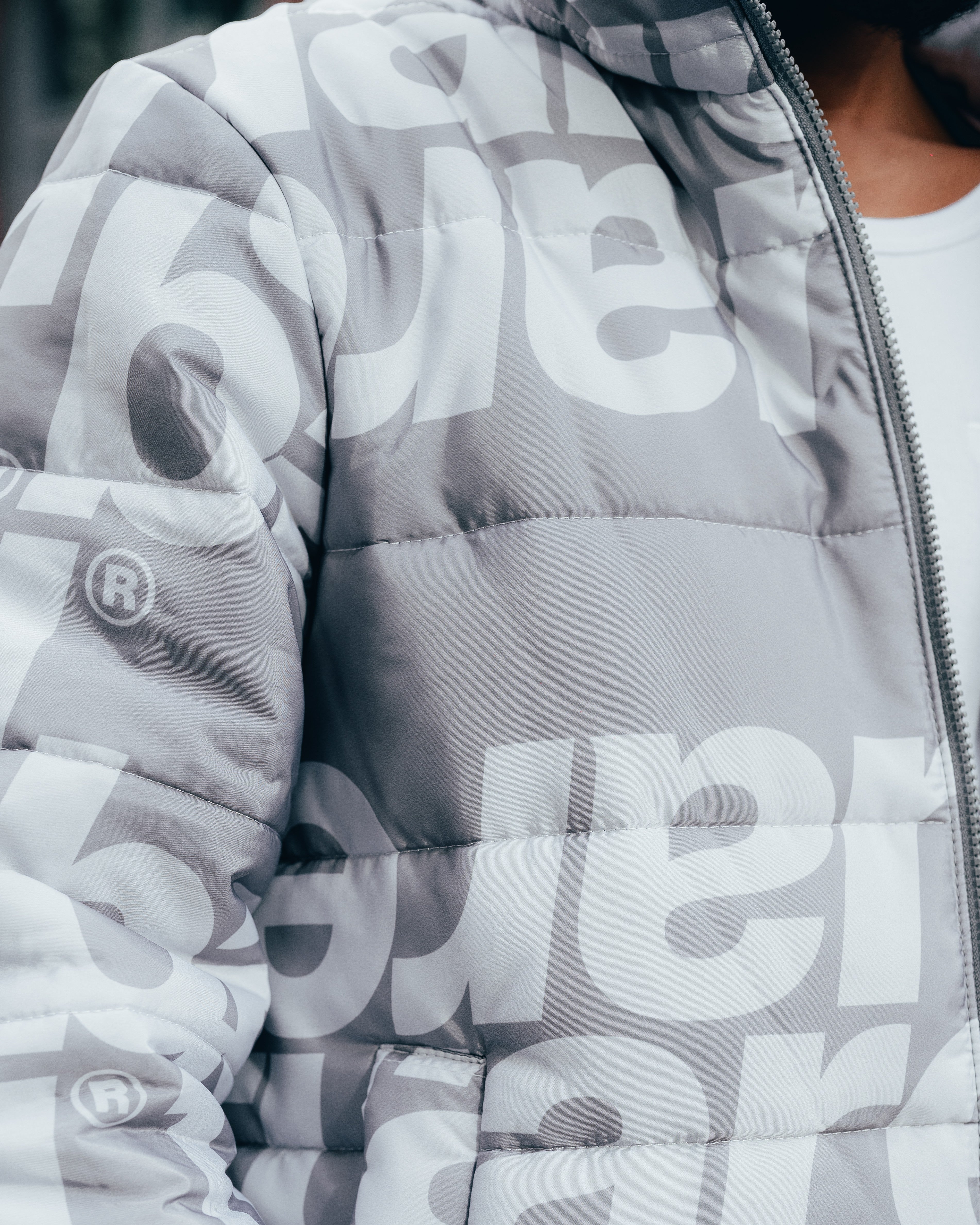 CAMPERA PUFFER [ TUAREQ ] MONOGRAMA SILVER