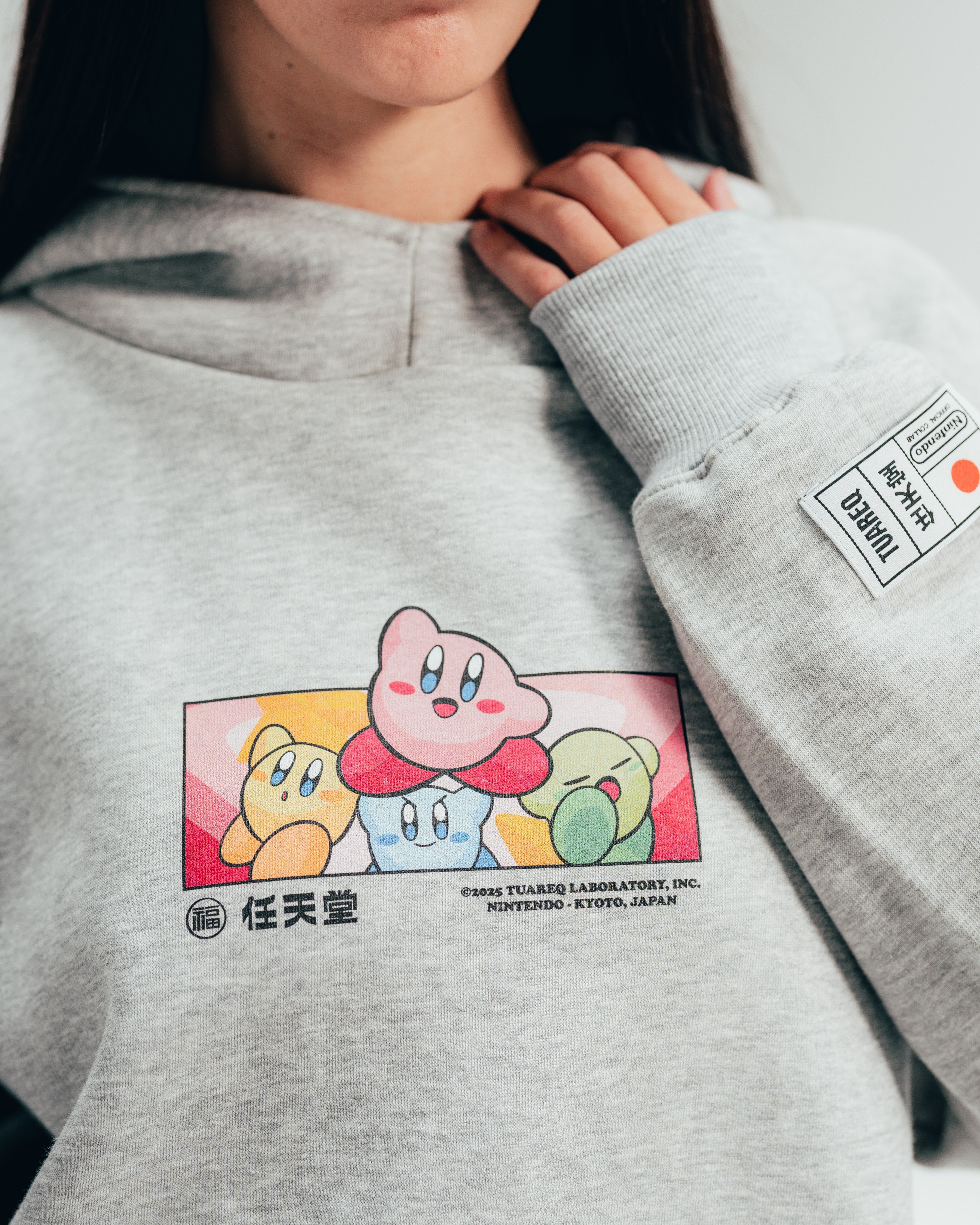 HOODIE EXTRAHEAVY [ NINTENDO ] KIRBY WORLD GREY