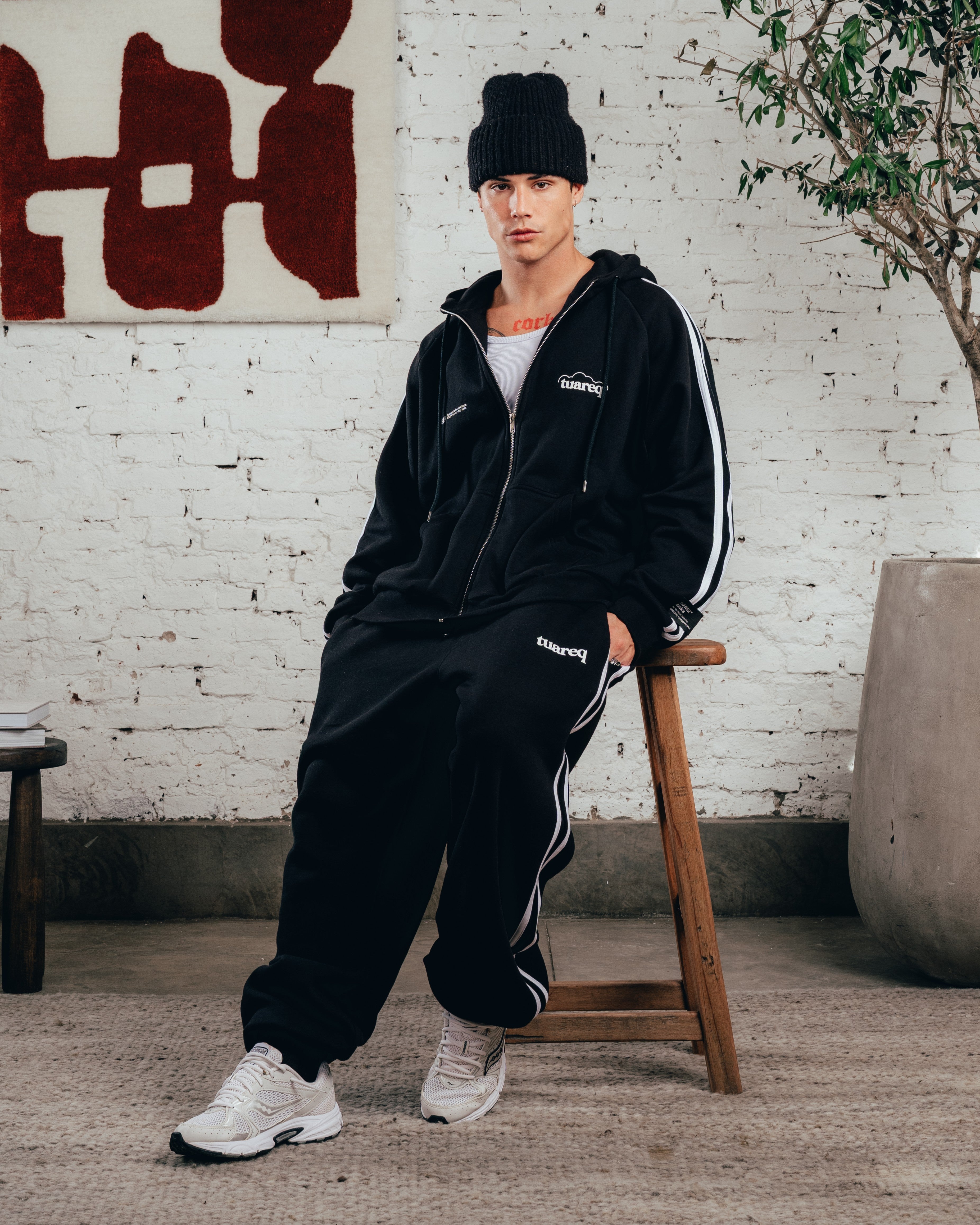CONJUNTO STRIPE [ COMFORT ] CLOUD BLACK