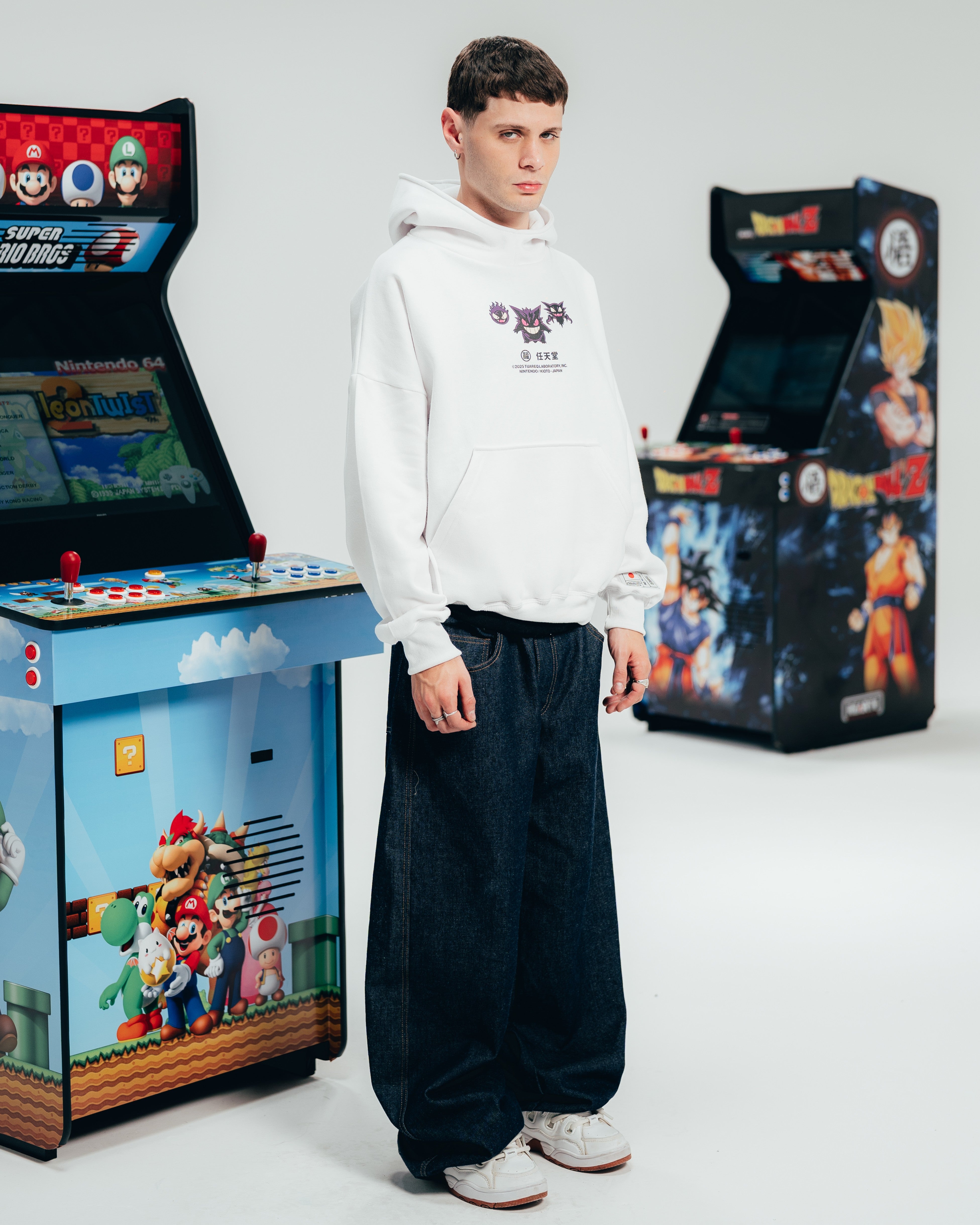HOODIE EXTRAHEAVY [ NINTENDO ] GENGAR WHITE