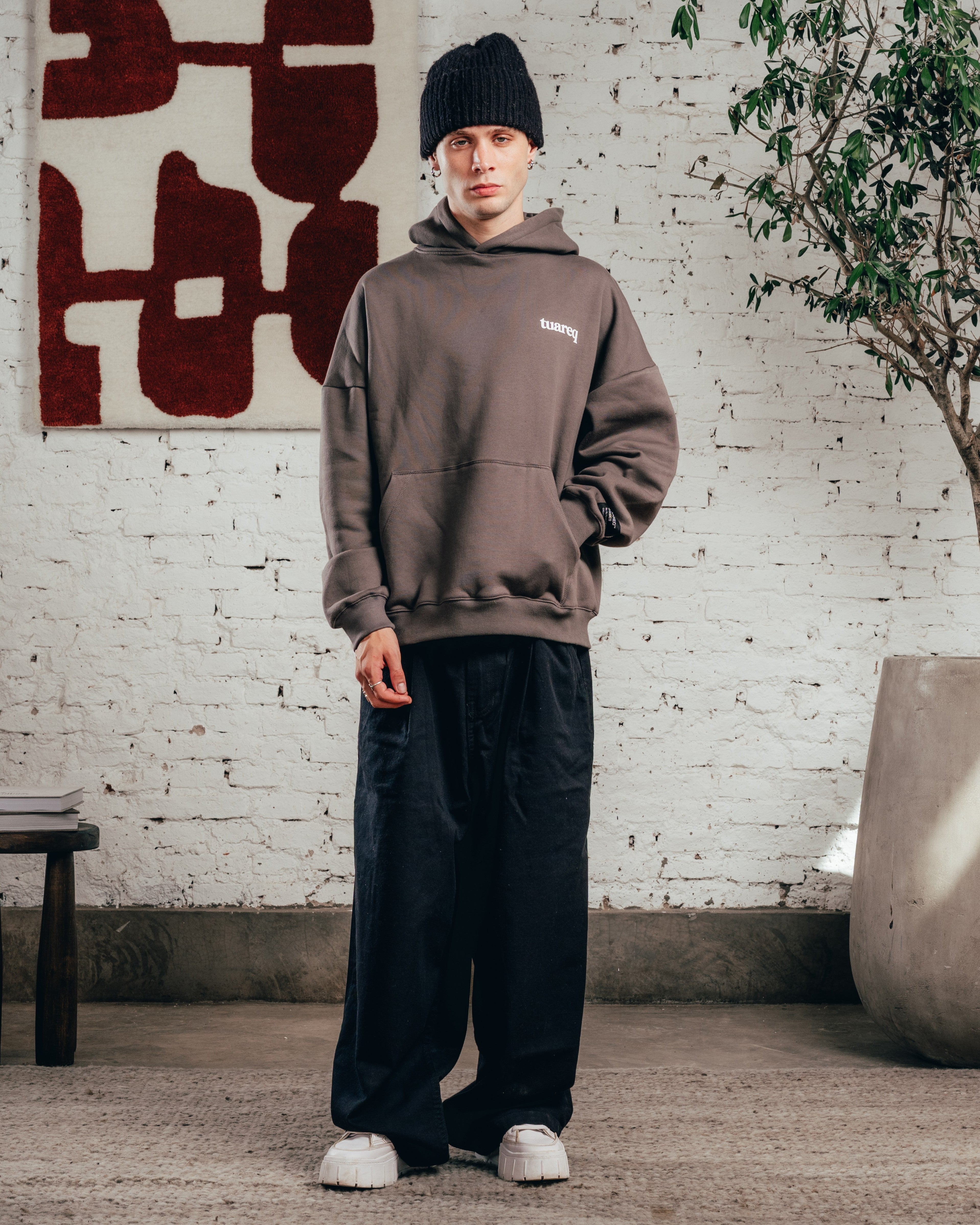 HOODIE OVERSIZED [ COMFORT ] GALGO GREY