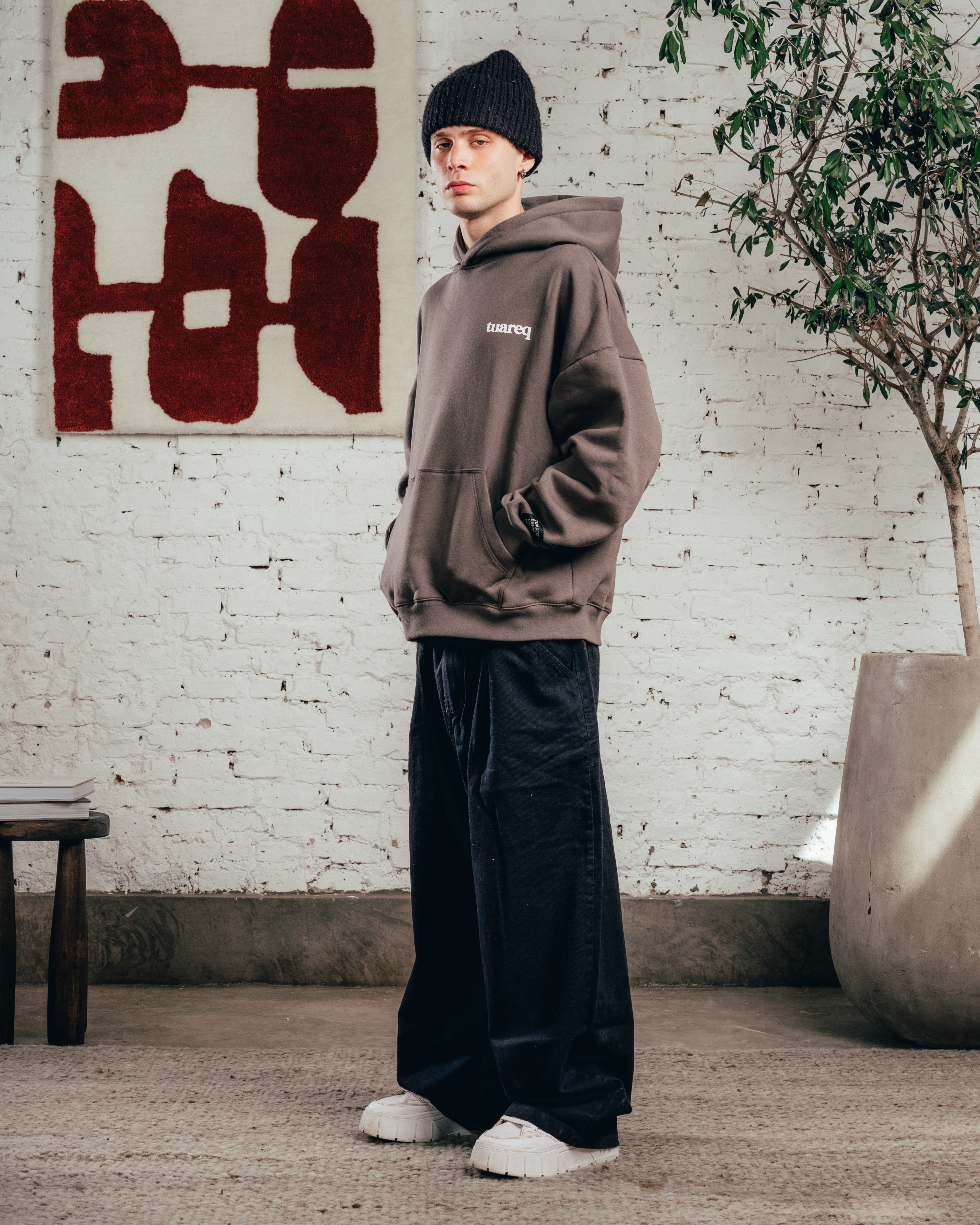 HOODIE OVERSIZED [ COMFORT ] GALGO GREY