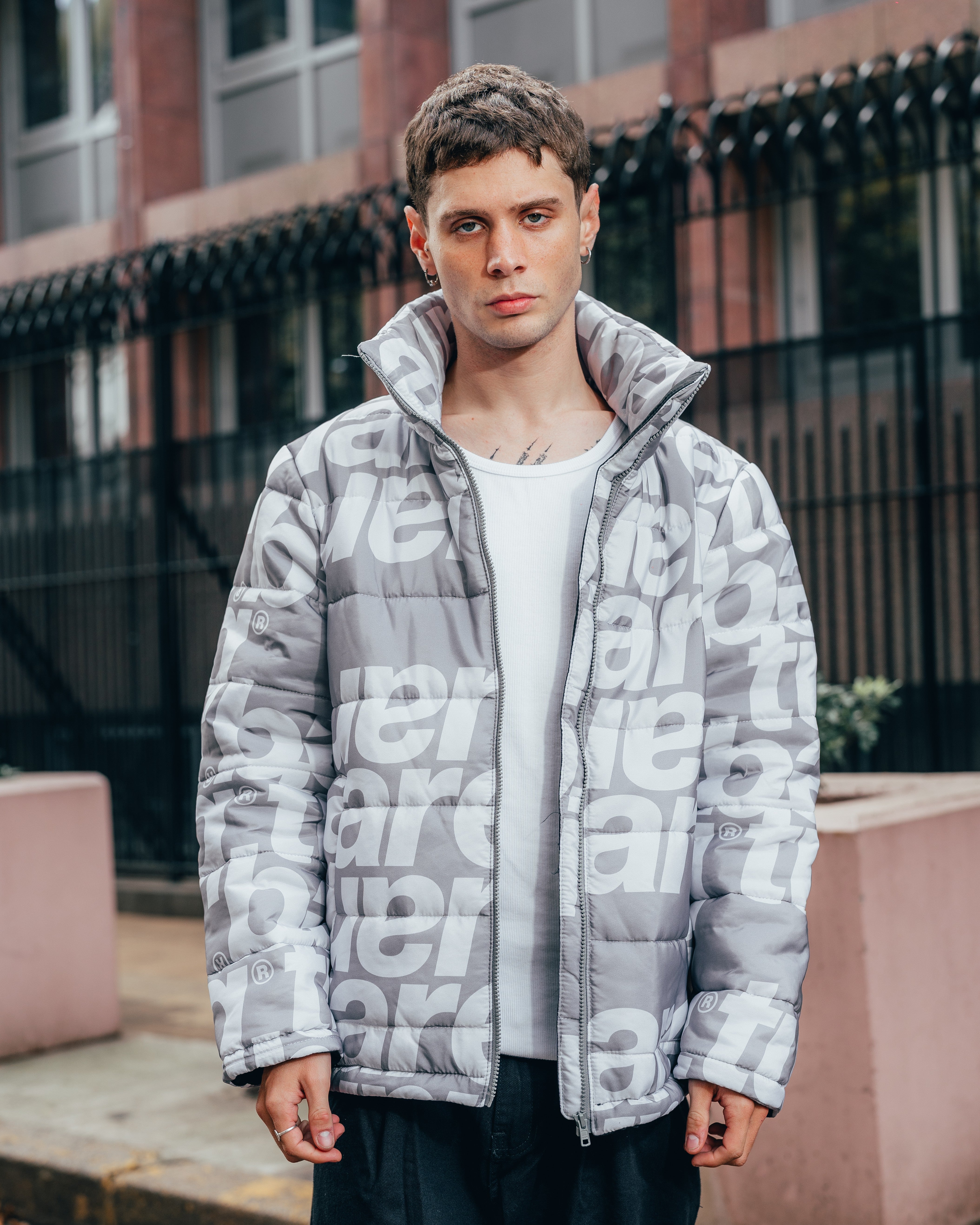 CAMPERA PUFFER [ TUAREQ ] MONOGRAMA SILVER