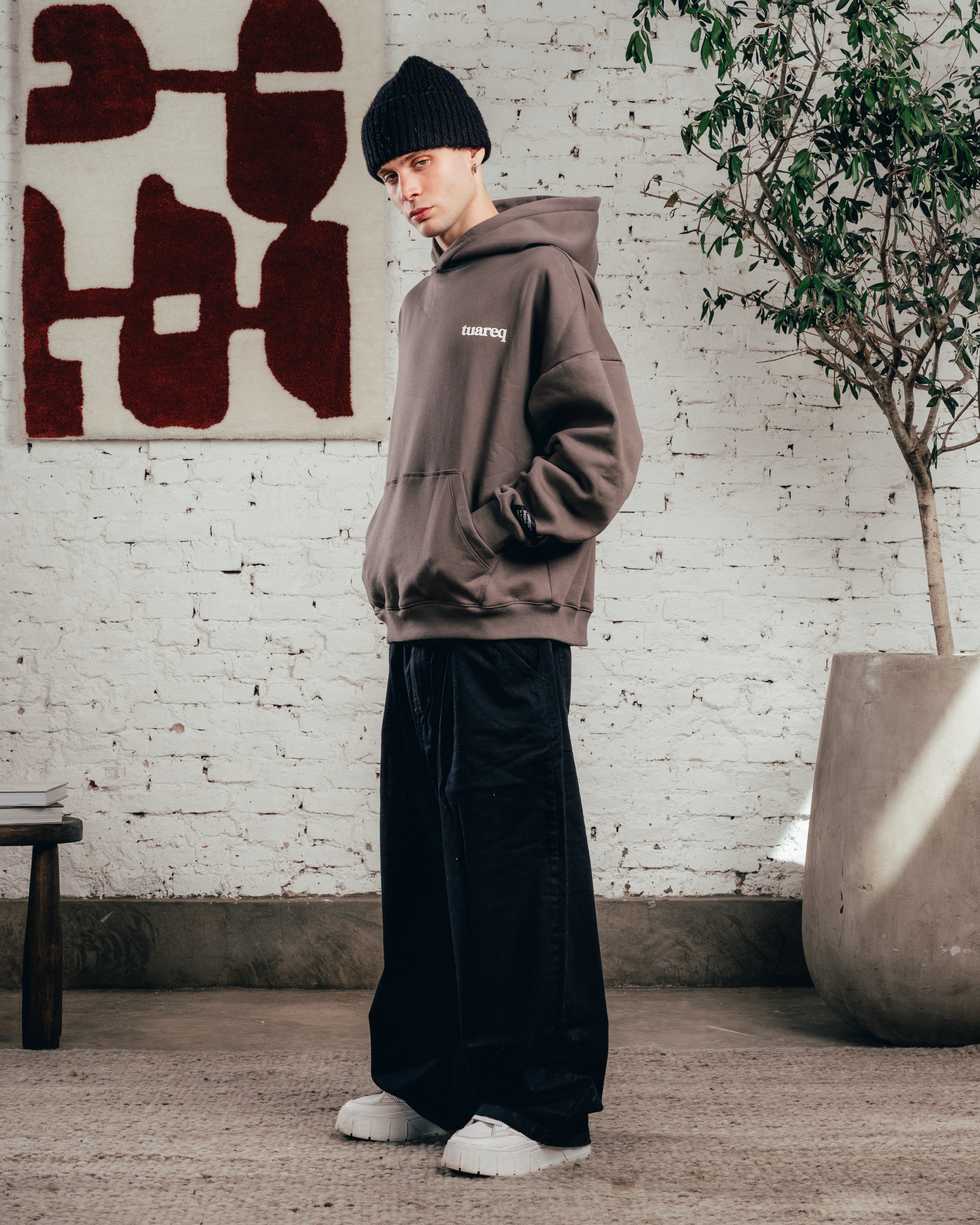 HOODIE OVERSIZED [ COMFORT ] GALGO GREY
