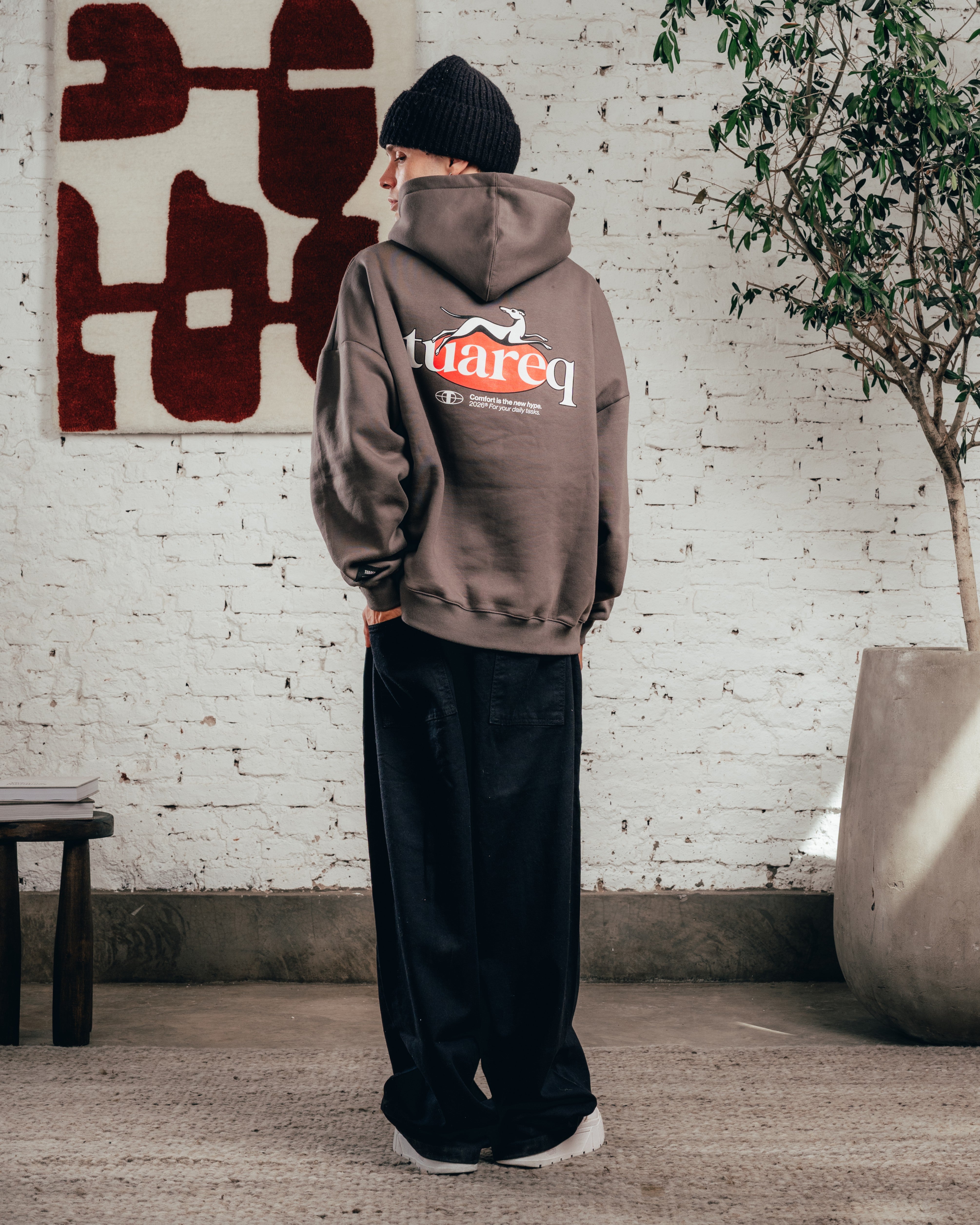 HOODIE OVERSIZED [ COMFORT ] GALGO GREY