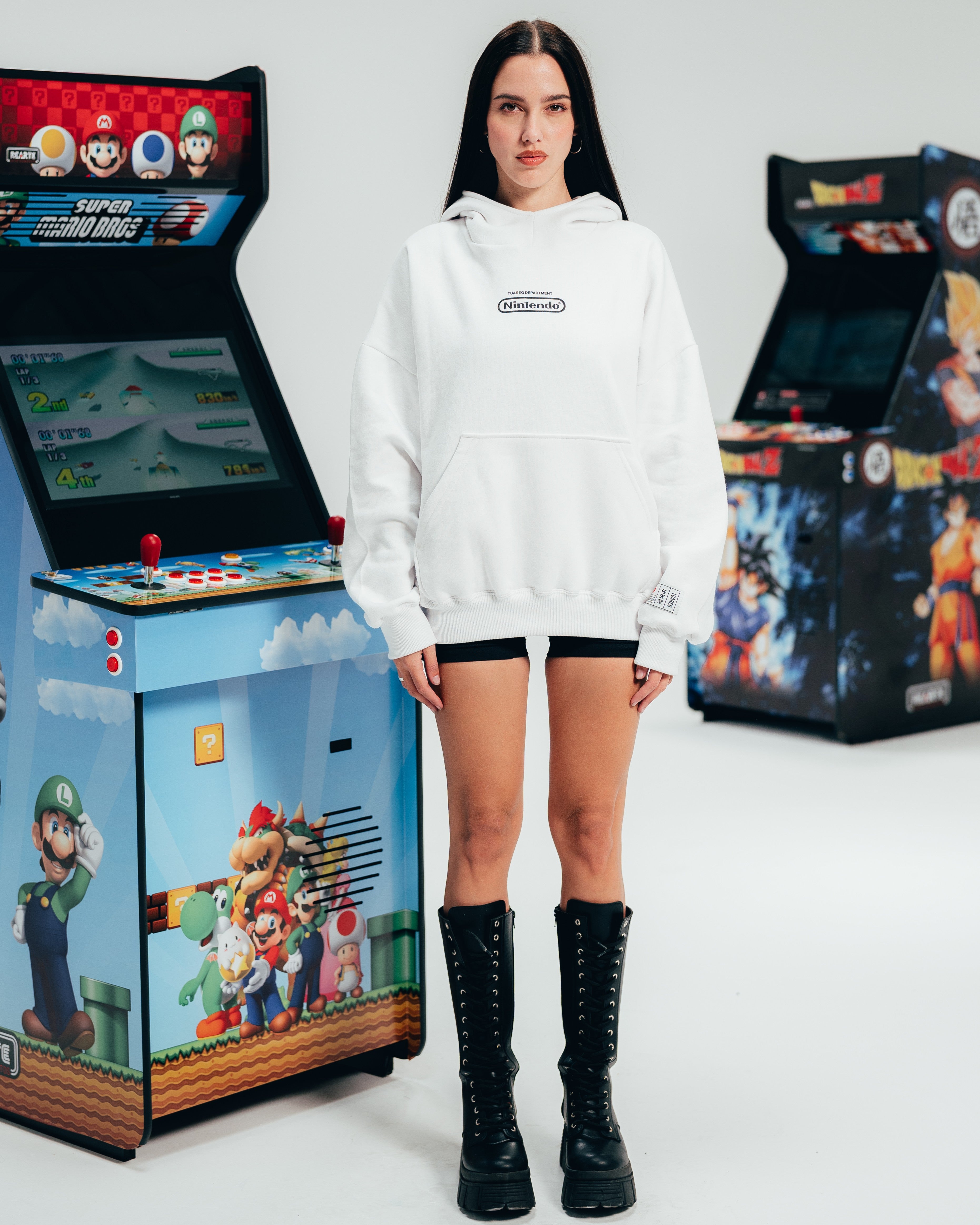 HOODIE EXTRAHEAVY [ NINTENDO ] SIMPLE WHITE