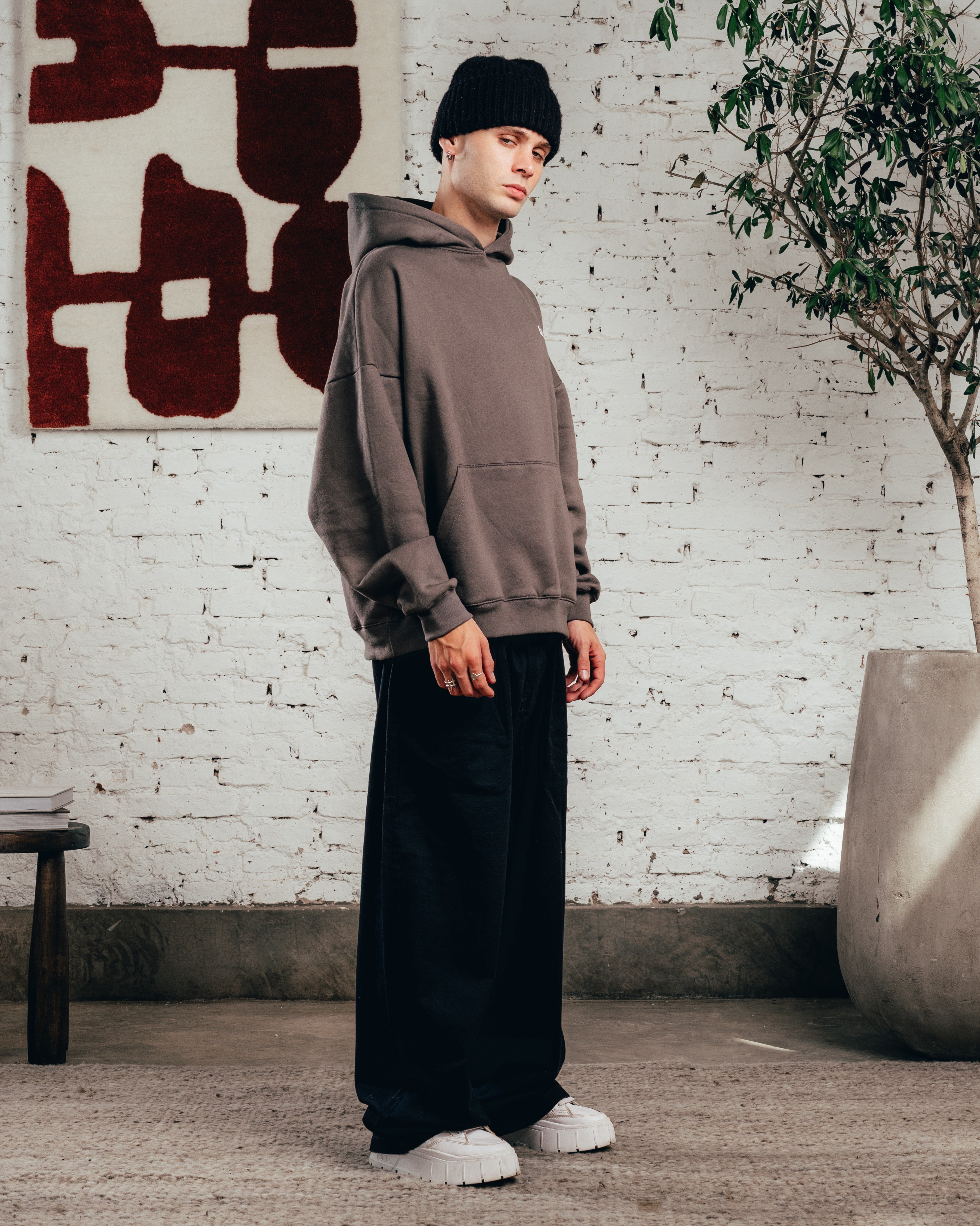 HOODIE OVERSIZED [ COMFORT ] GALGO GREY