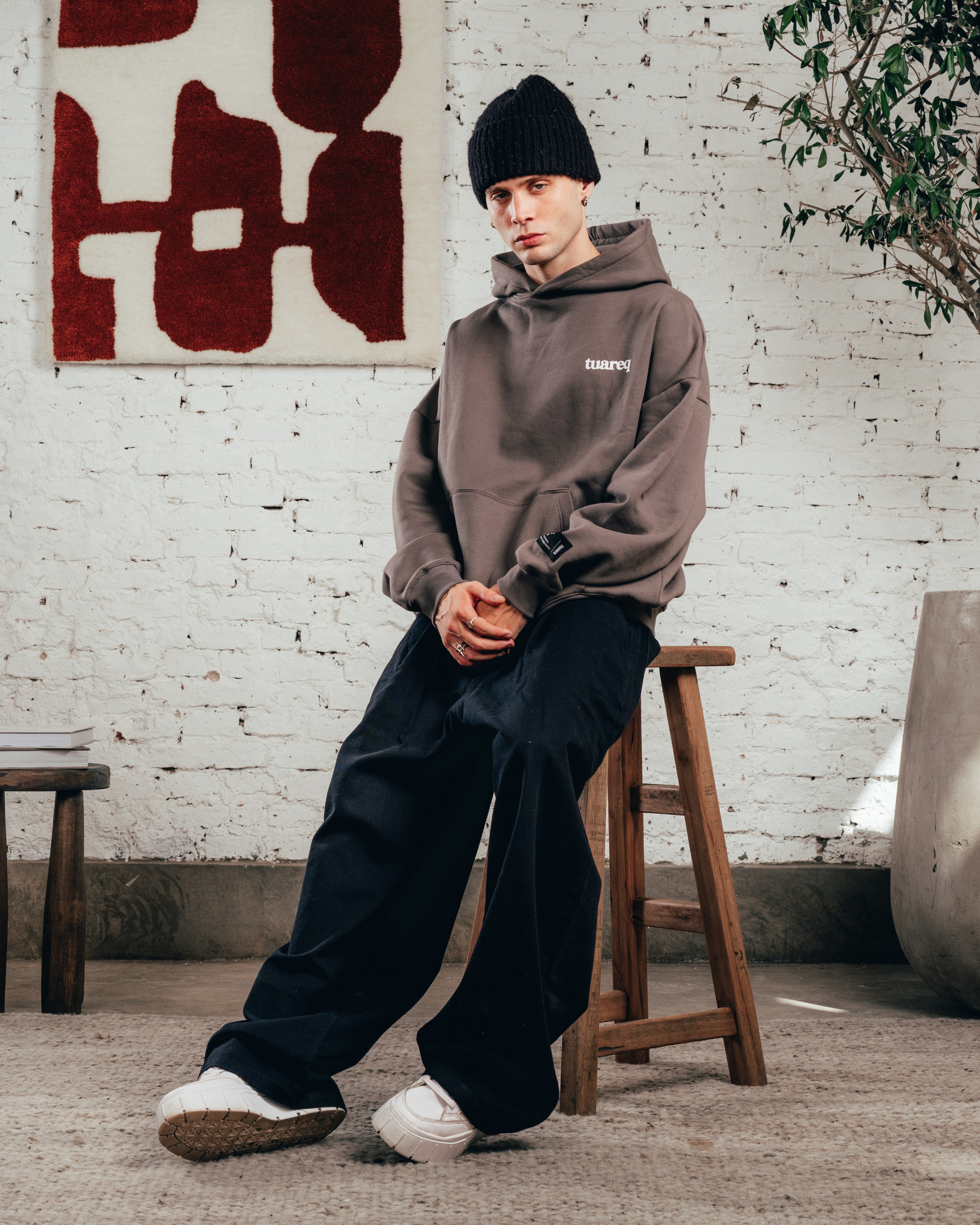 HOODIE OVERSIZED [ COMFORT ] GALGO GREY