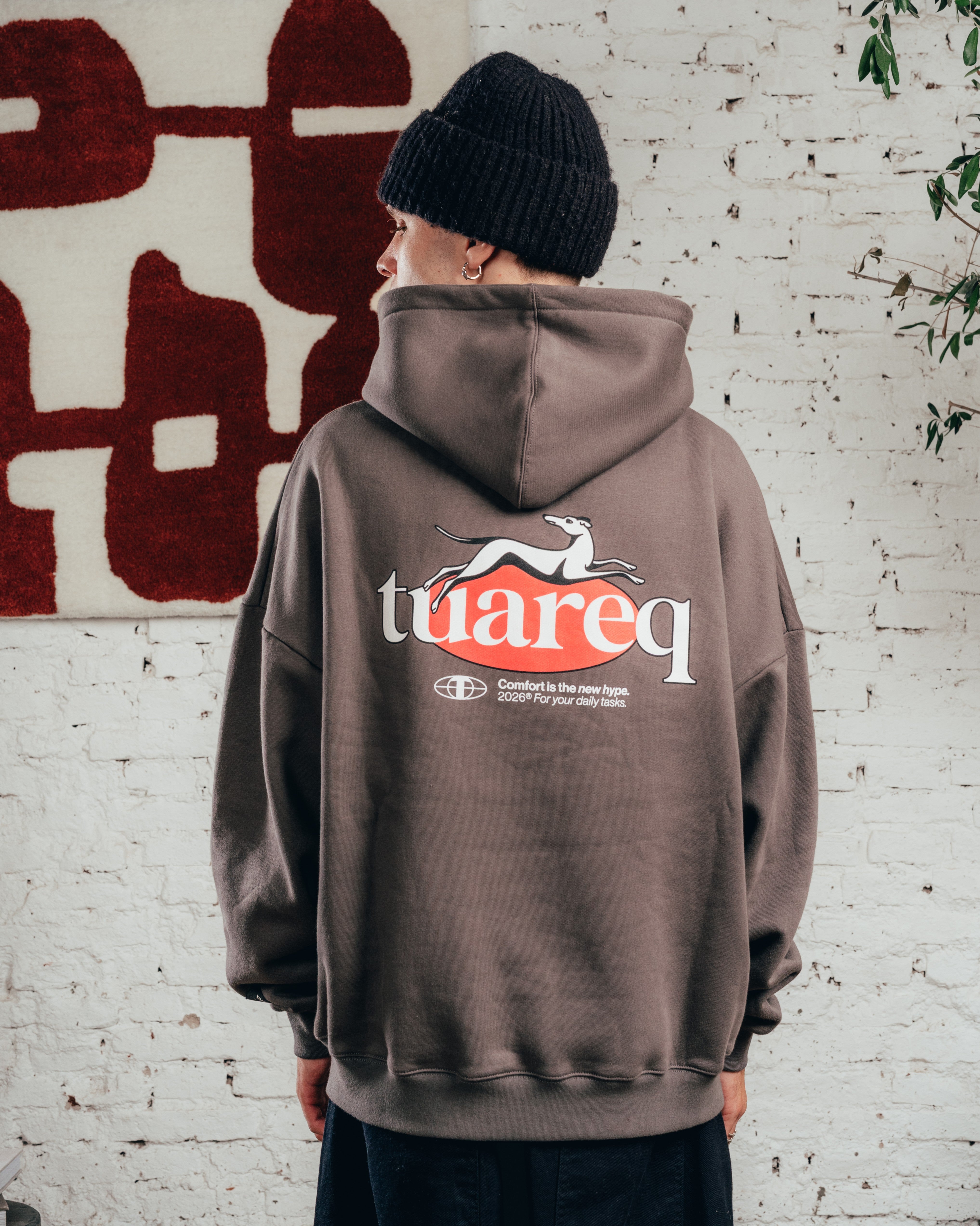 HOODIE OVERSIZED [ COMFORT ] GALGO GREY