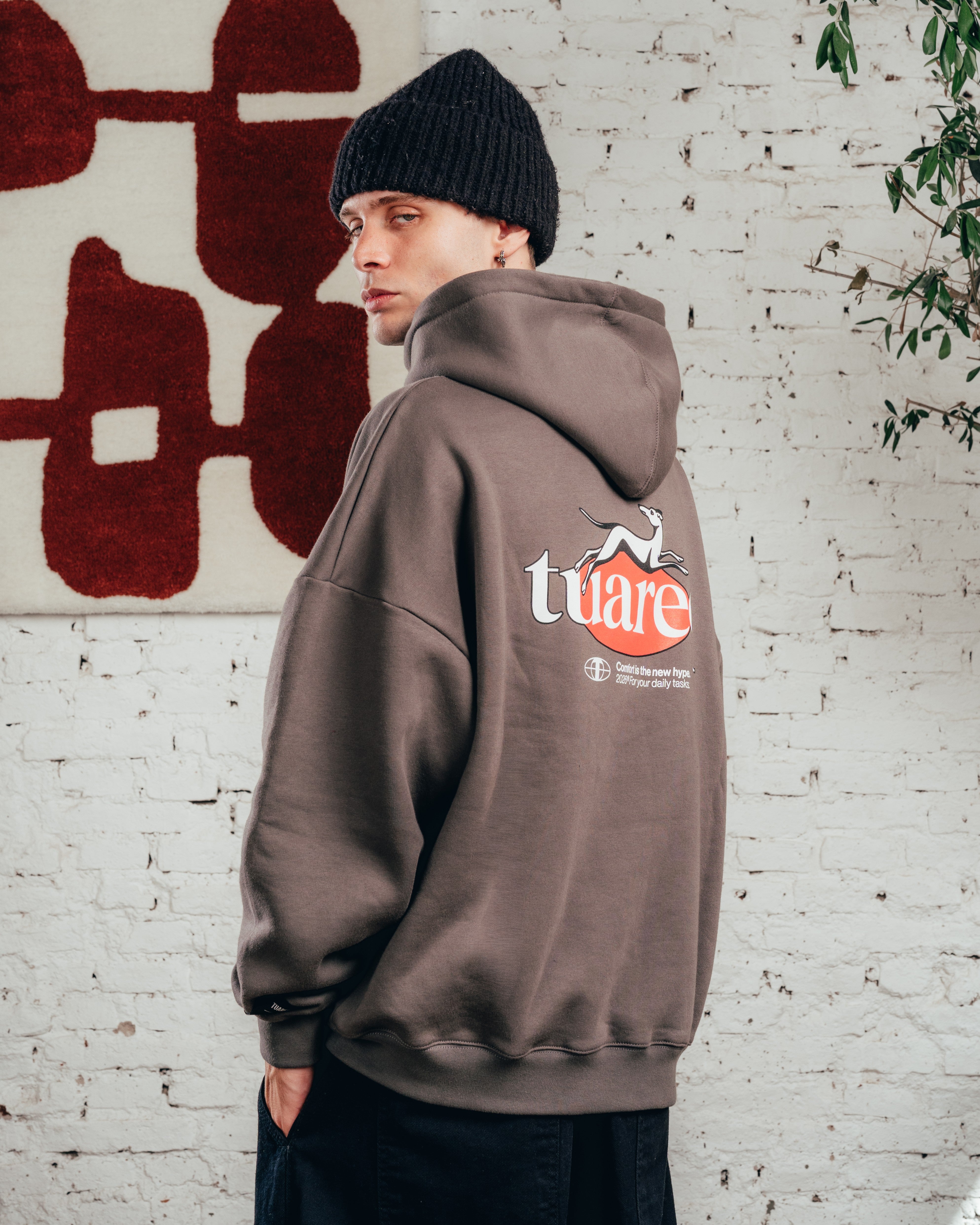 HOODIE OVERSIZED [ COMFORT ] GALGO GREY
