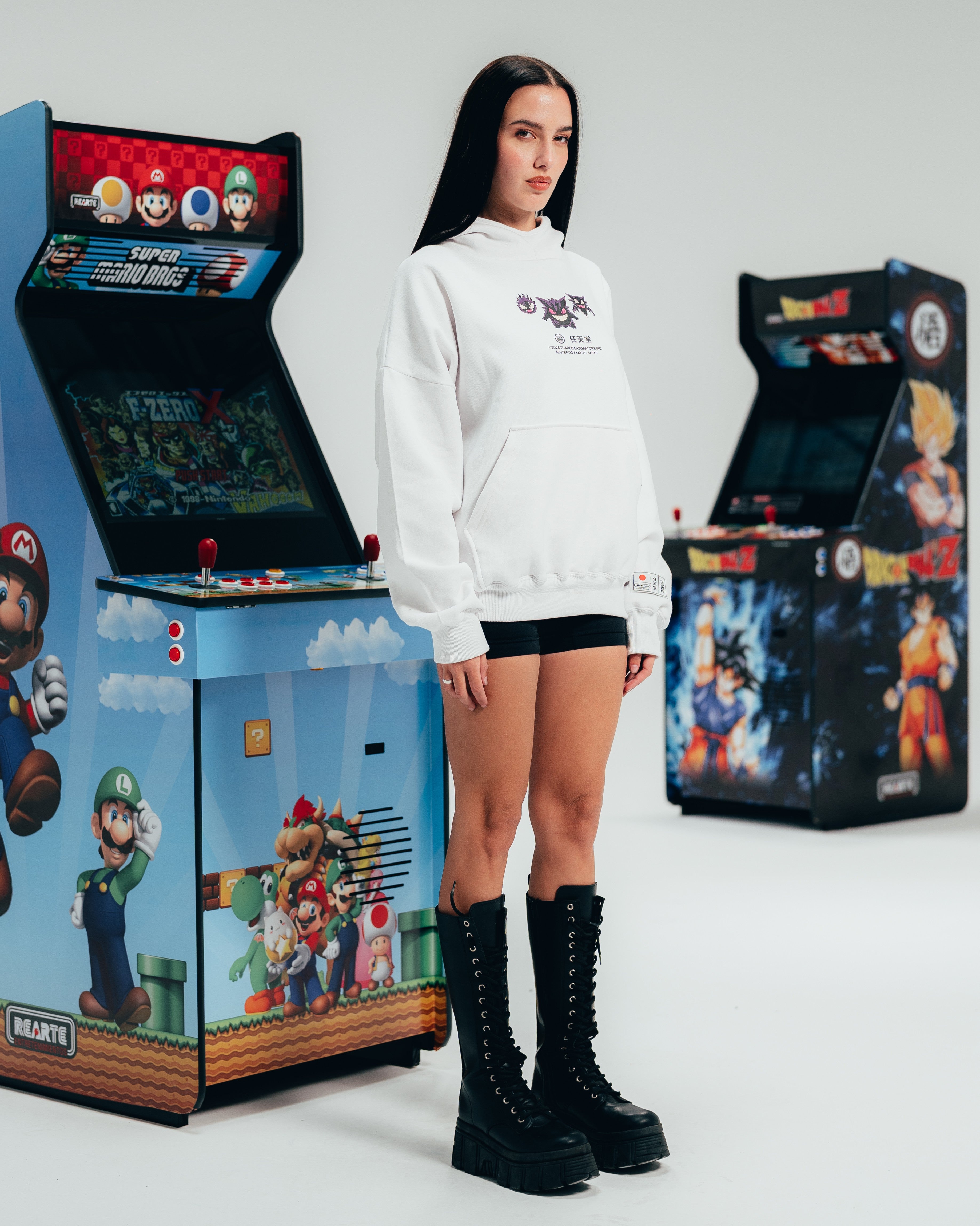 HOODIE EXTRAHEAVY [ NINTENDO ] GENGAR WHITE