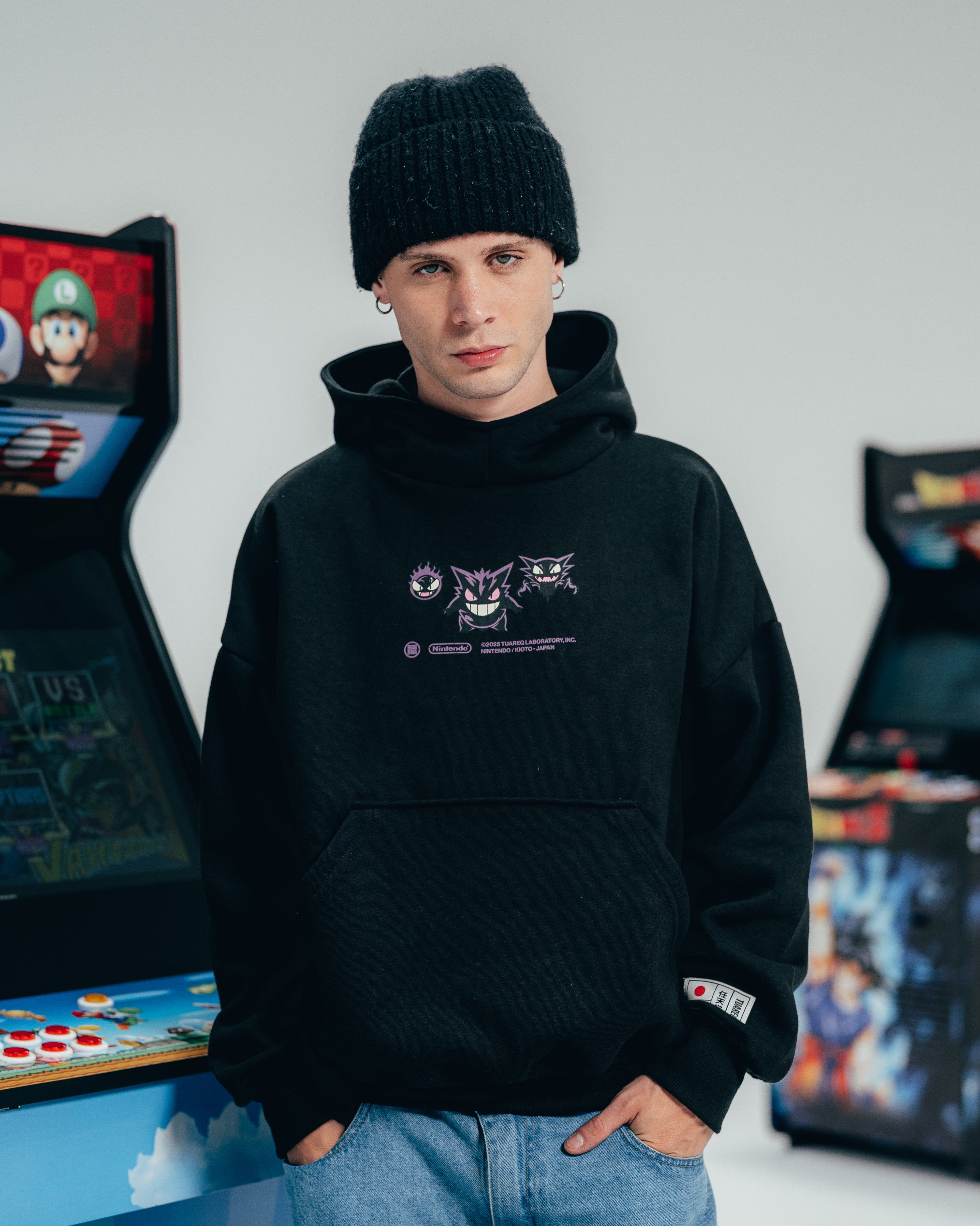 HOODIE EXTRAHEAVY [ NINTENDO ] GENGAR BLACK