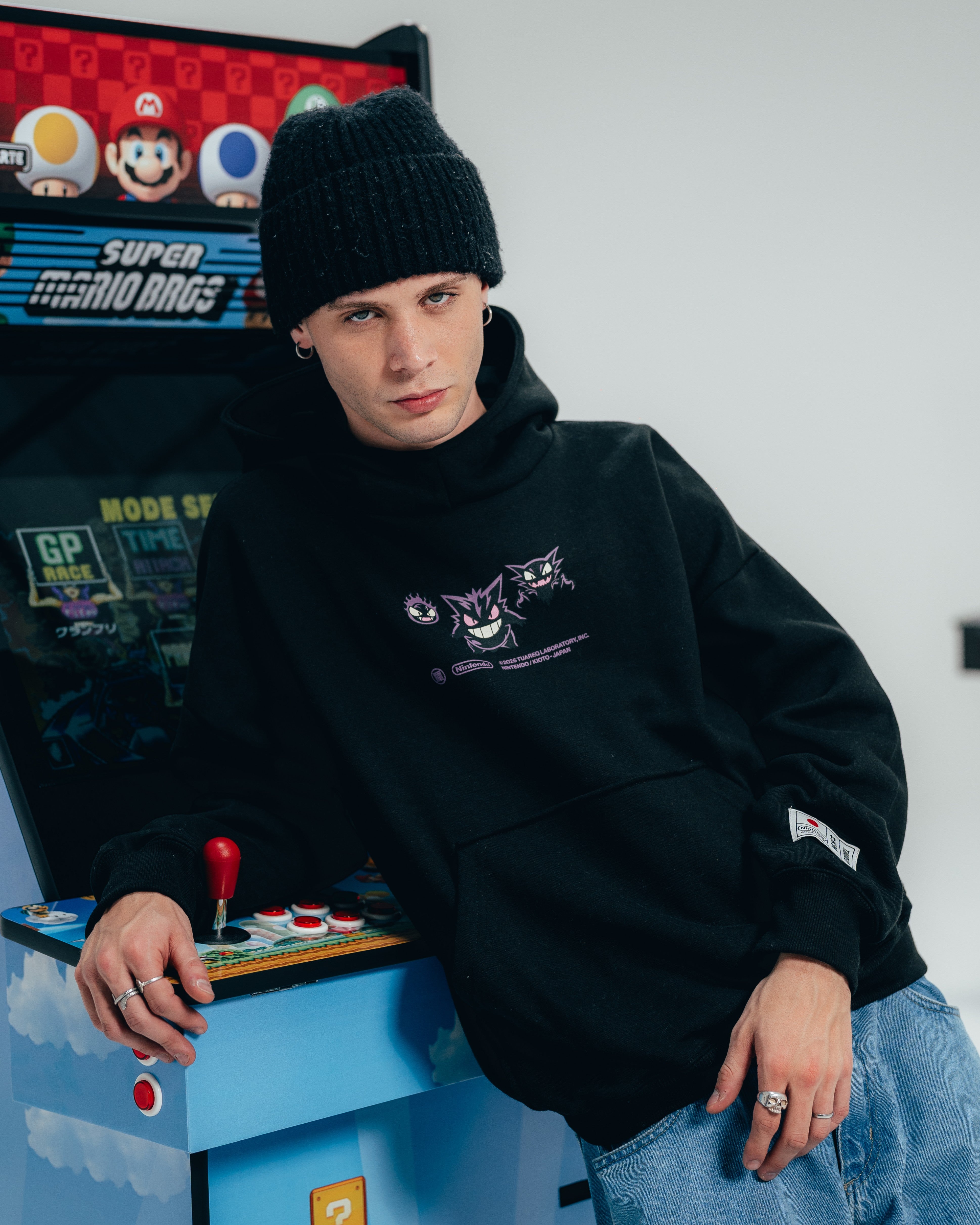 HOODIE EXTRAHEAVY [ NINTENDO ] GENGAR BLACK