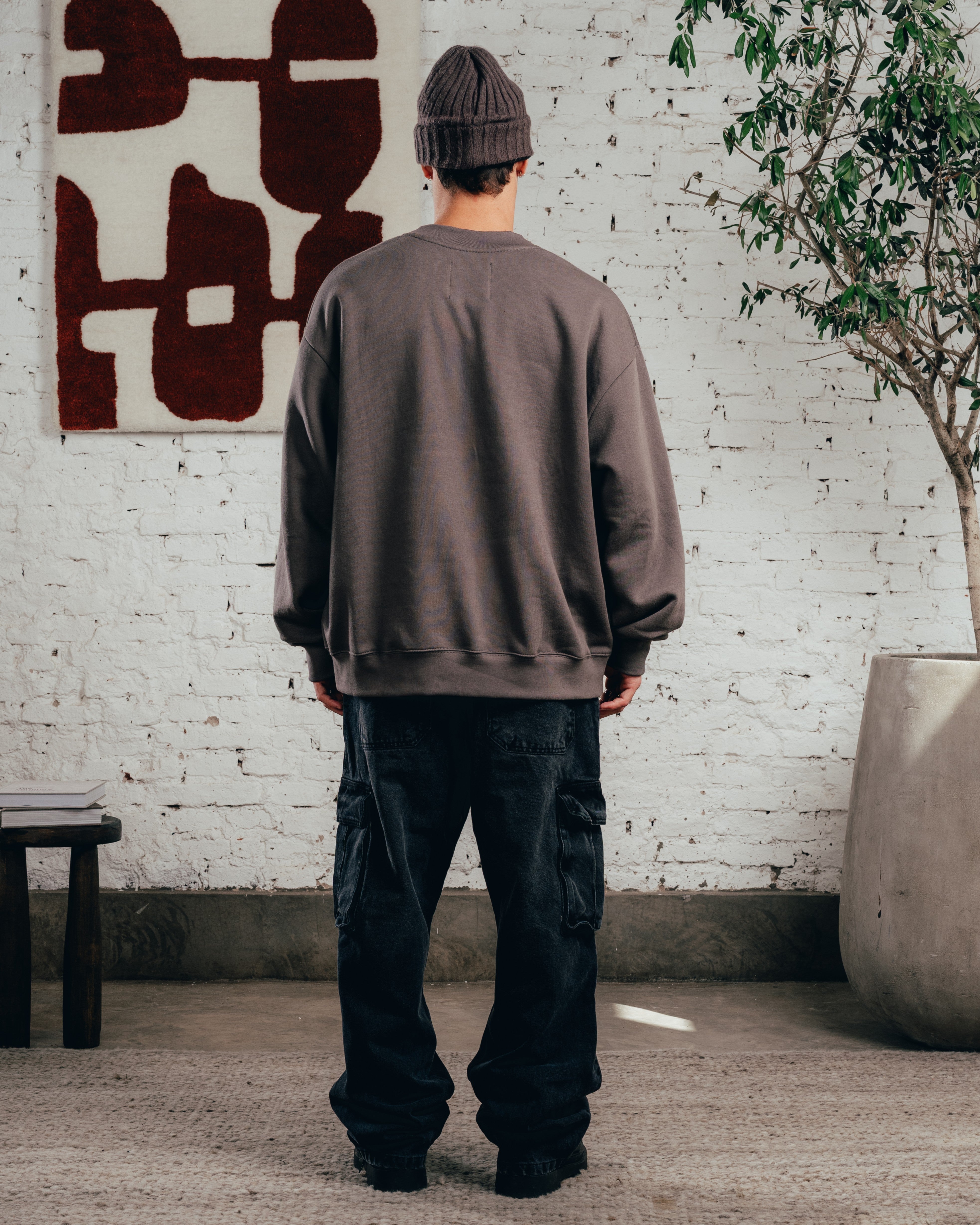 CREWNECK COSTURA  [ COMFORT ] TRQ GREY