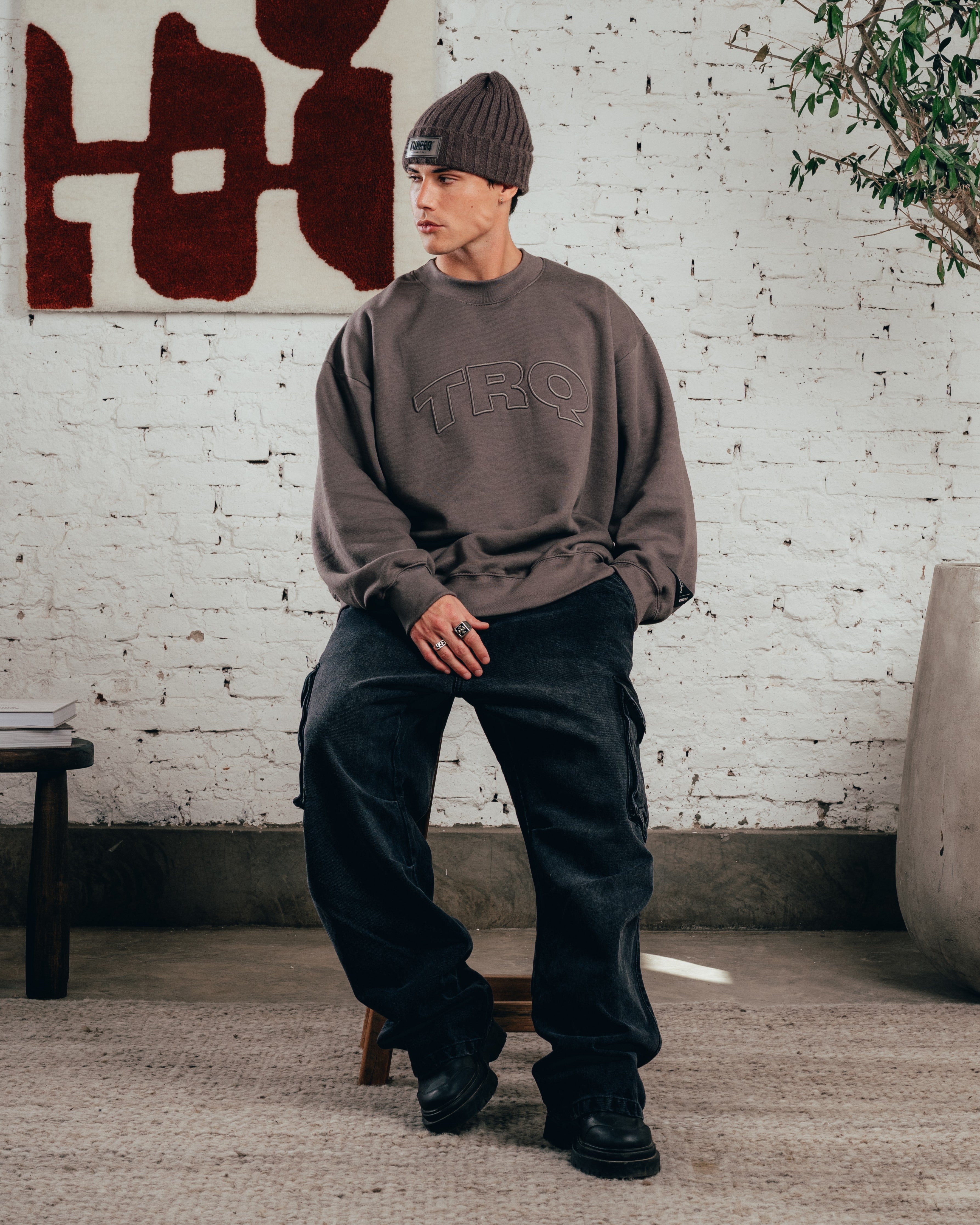 CREWNECK COSTURA  [ COMFORT ] TRQ GREY