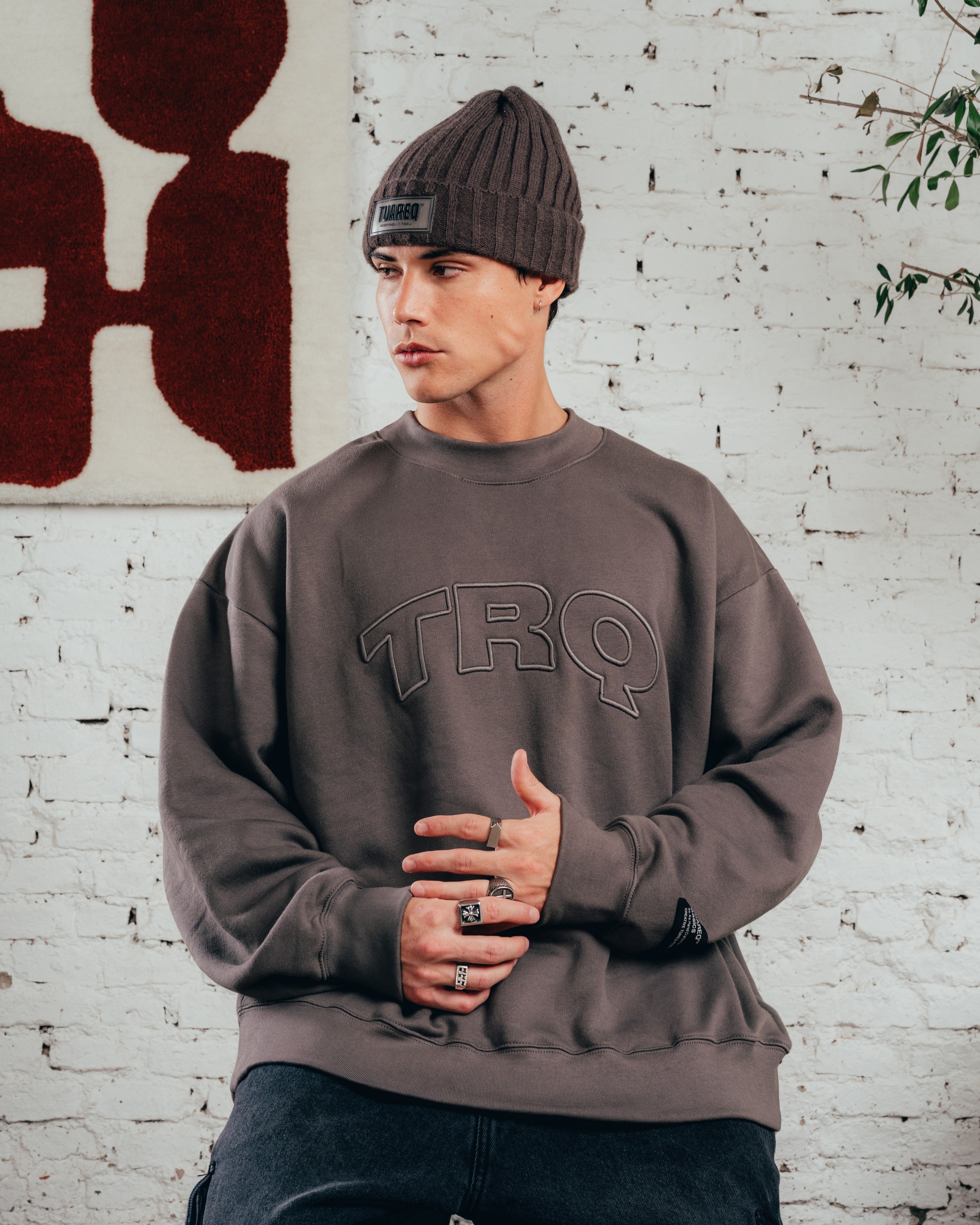 CREWNECK COSTURA  [ COMFORT ] TRQ GREY