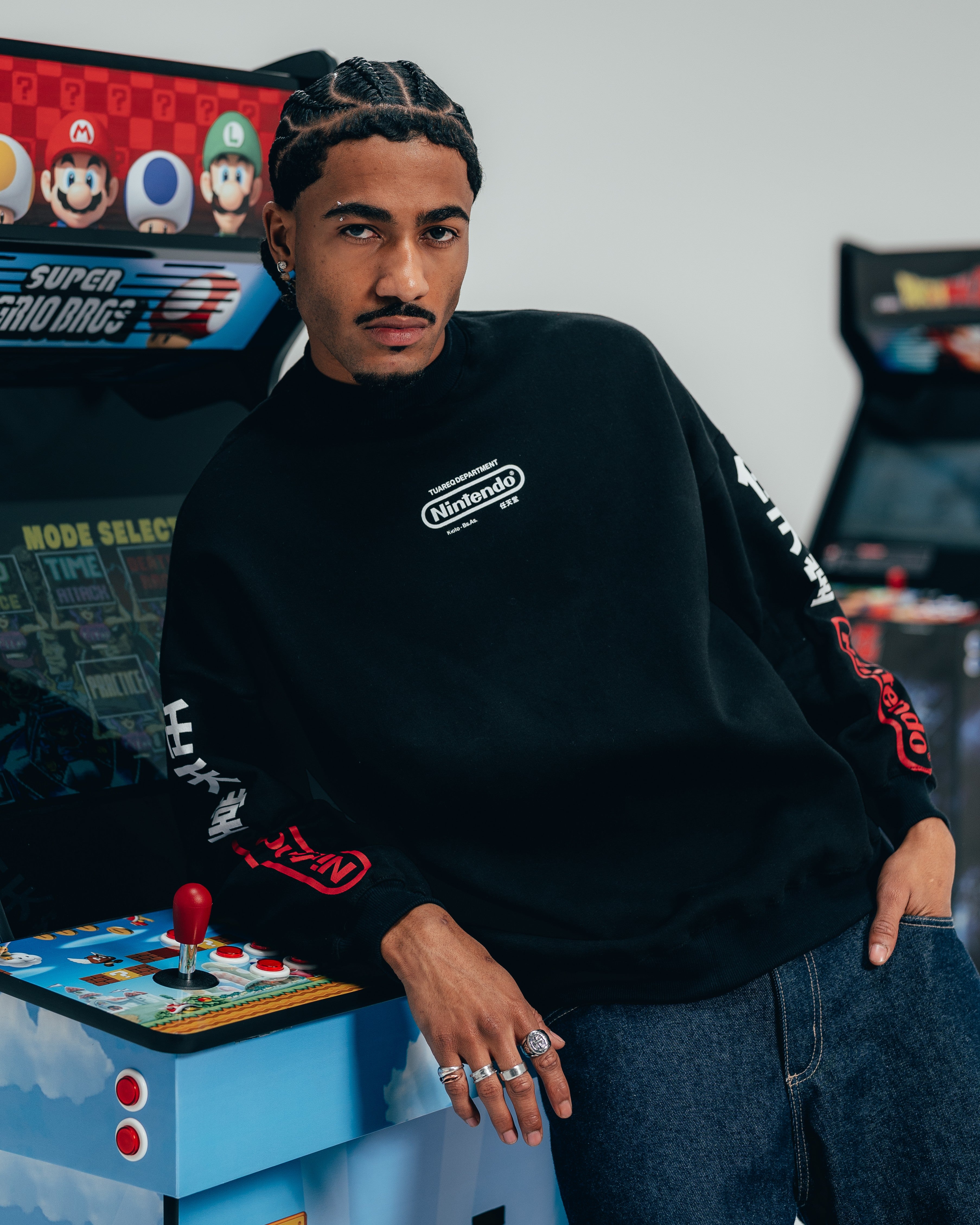 CREWNECK [ NINTENDO ] JAPANESE BLACK