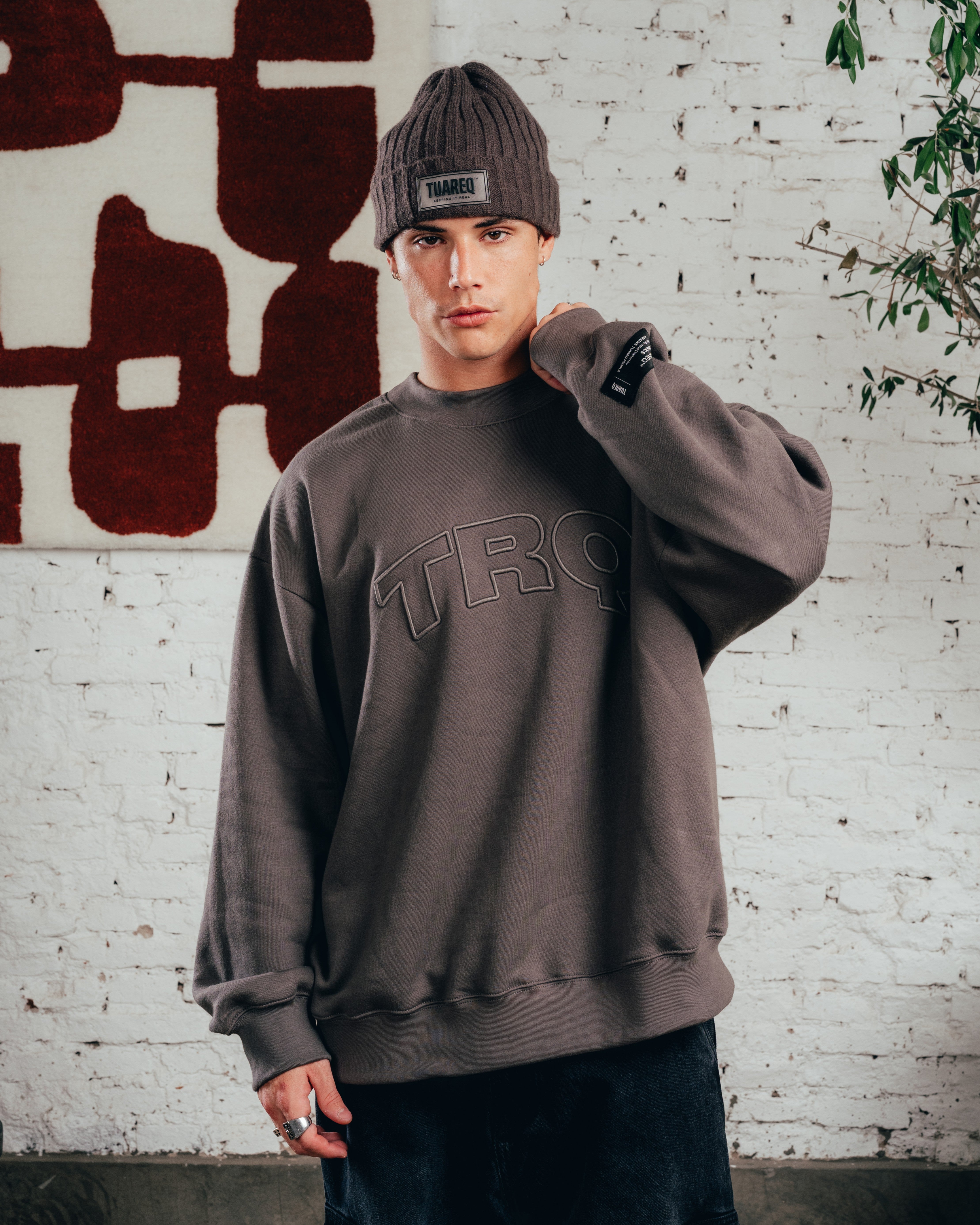 CREWNECK COSTURA  [ COMFORT ] TRQ GREY