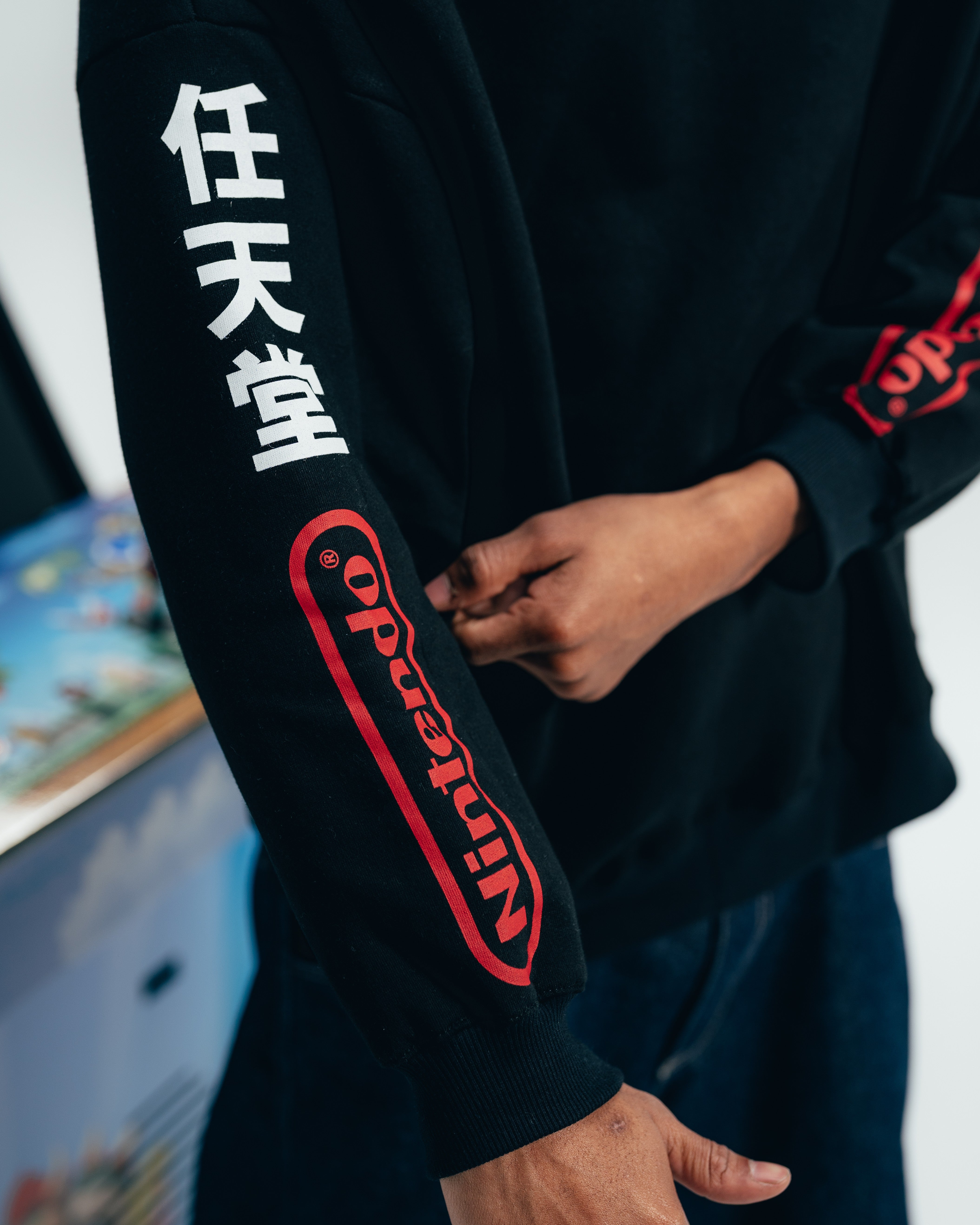 CREWNECK [ NINTENDO ] JAPANESE BLACK
