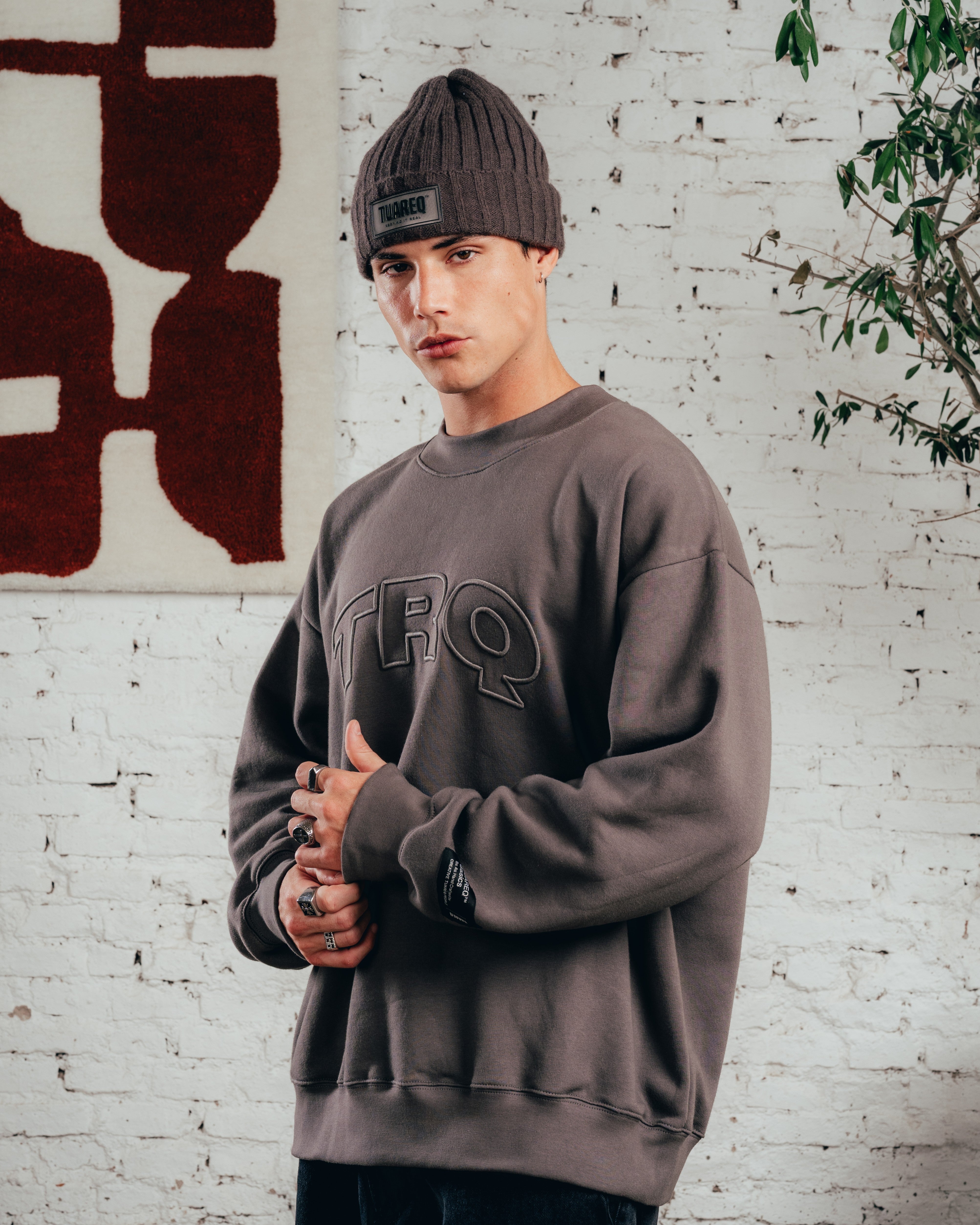 CREWNECK COSTURA  [ COMFORT ] TRQ GREY