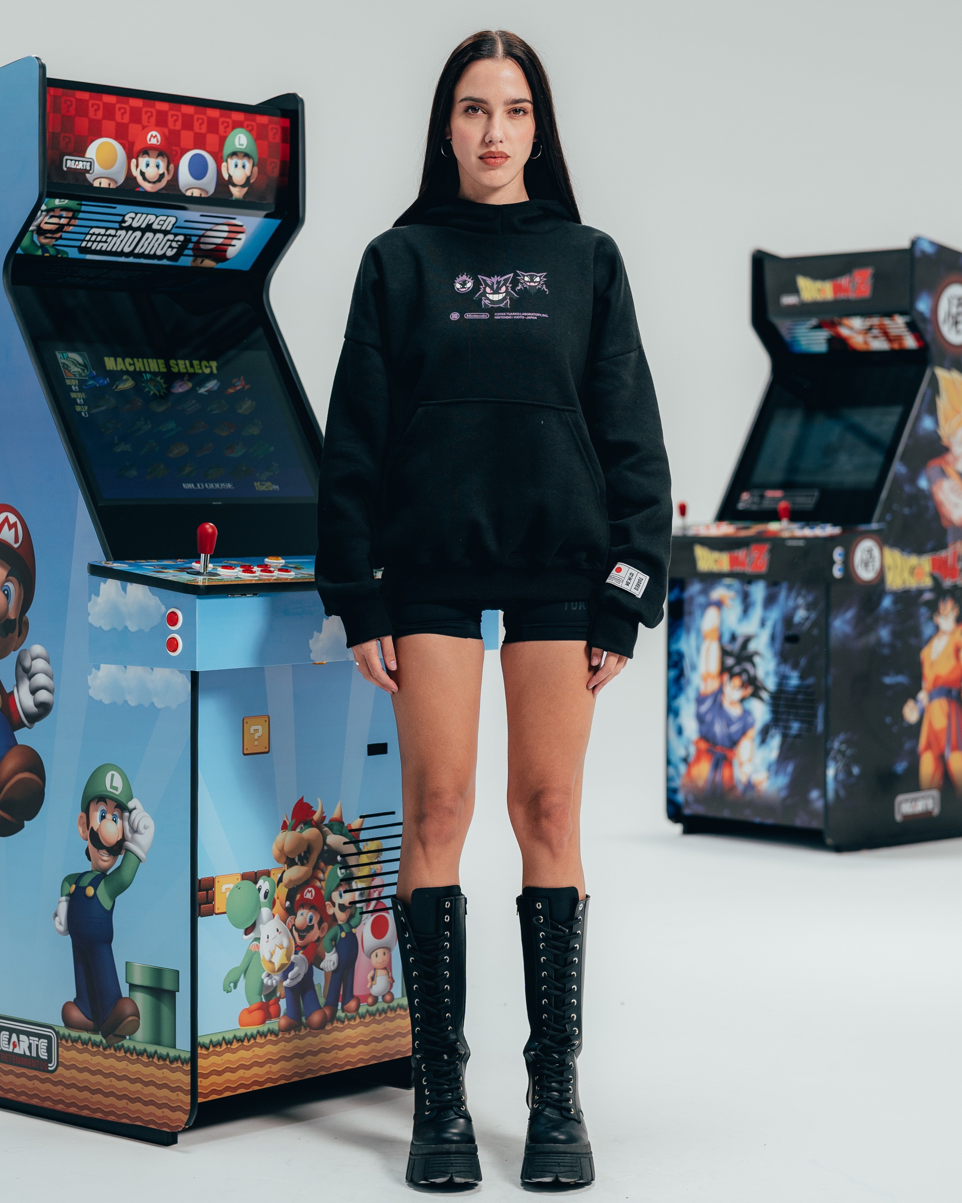 HOODIE EXTRAHEAVY [ NINTENDO ] GENGAR BLACK