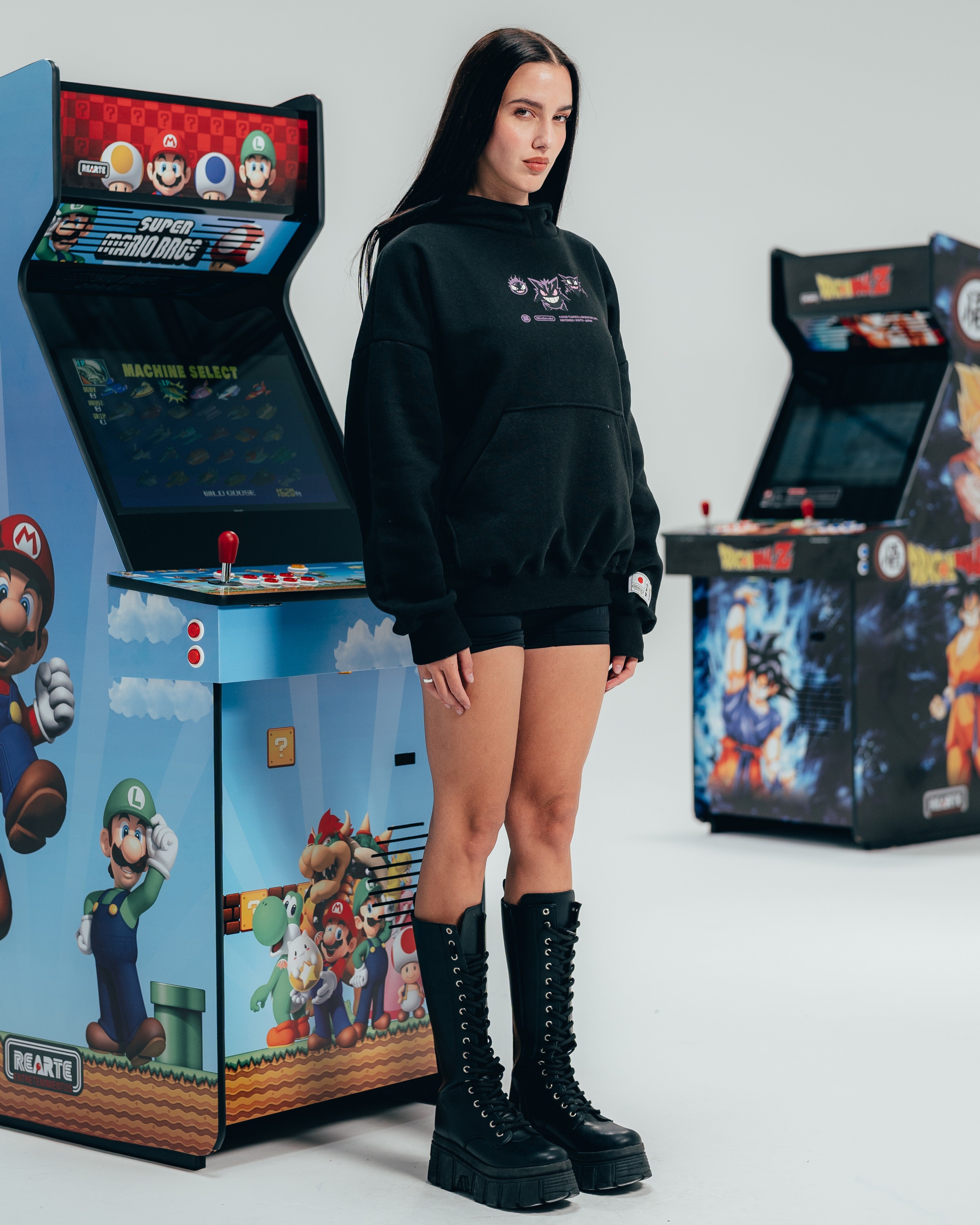 HOODIE EXTRAHEAVY [ NINTENDO ] GENGAR BLACK