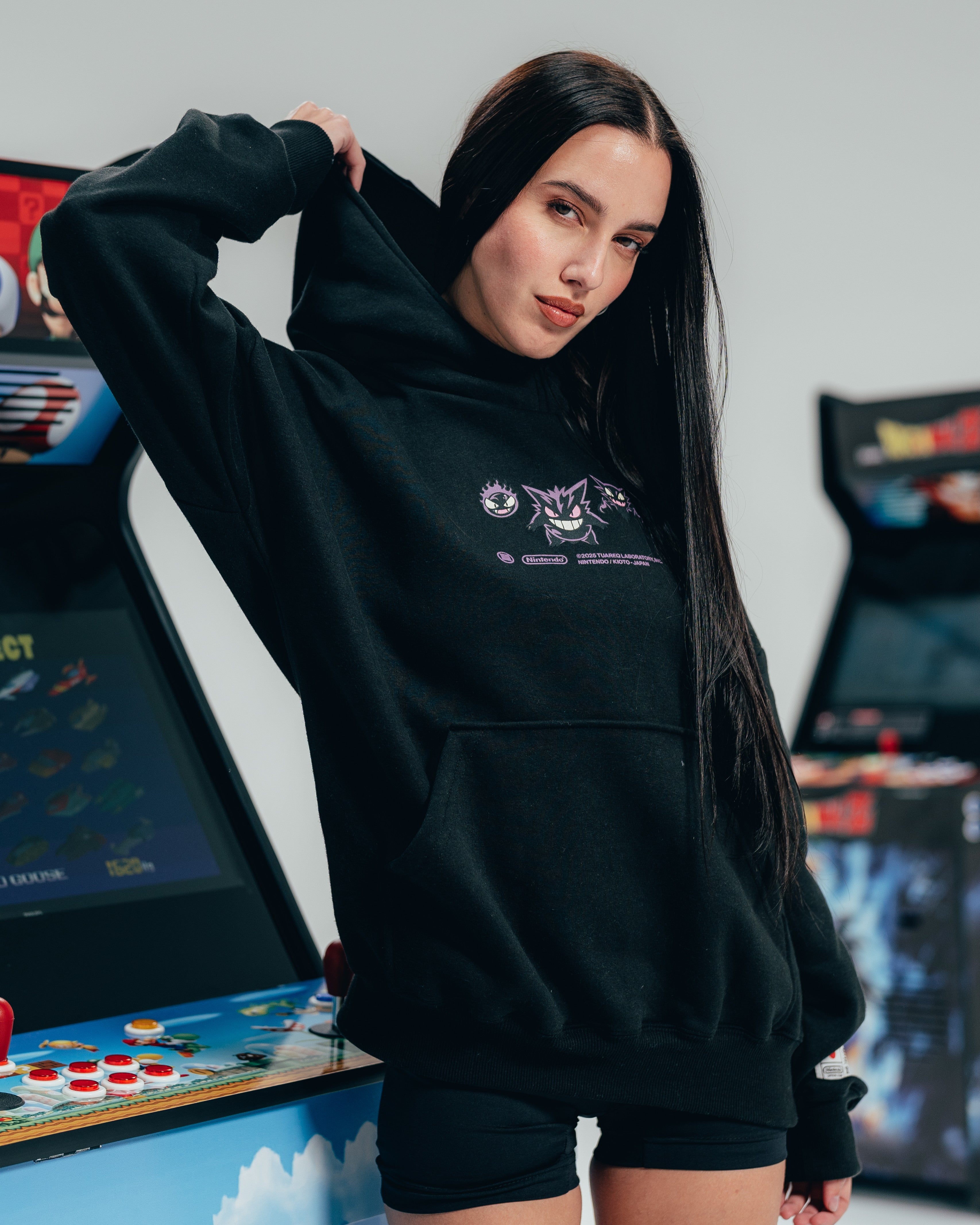 HOODIE EXTRAHEAVY [ NINTENDO ] GENGAR BLACK