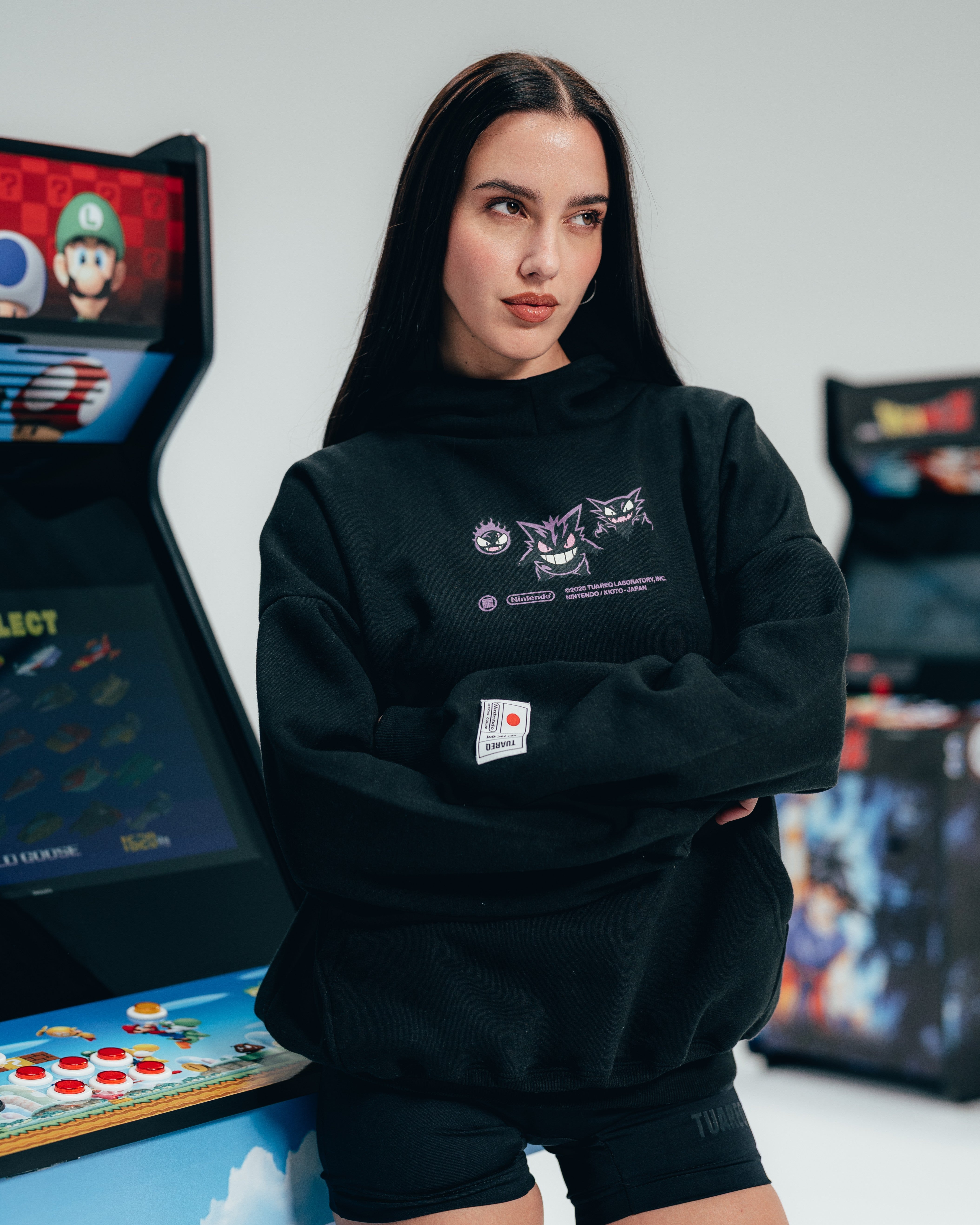 HOODIE EXTRAHEAVY [ NINTENDO ] GENGAR BLACK
