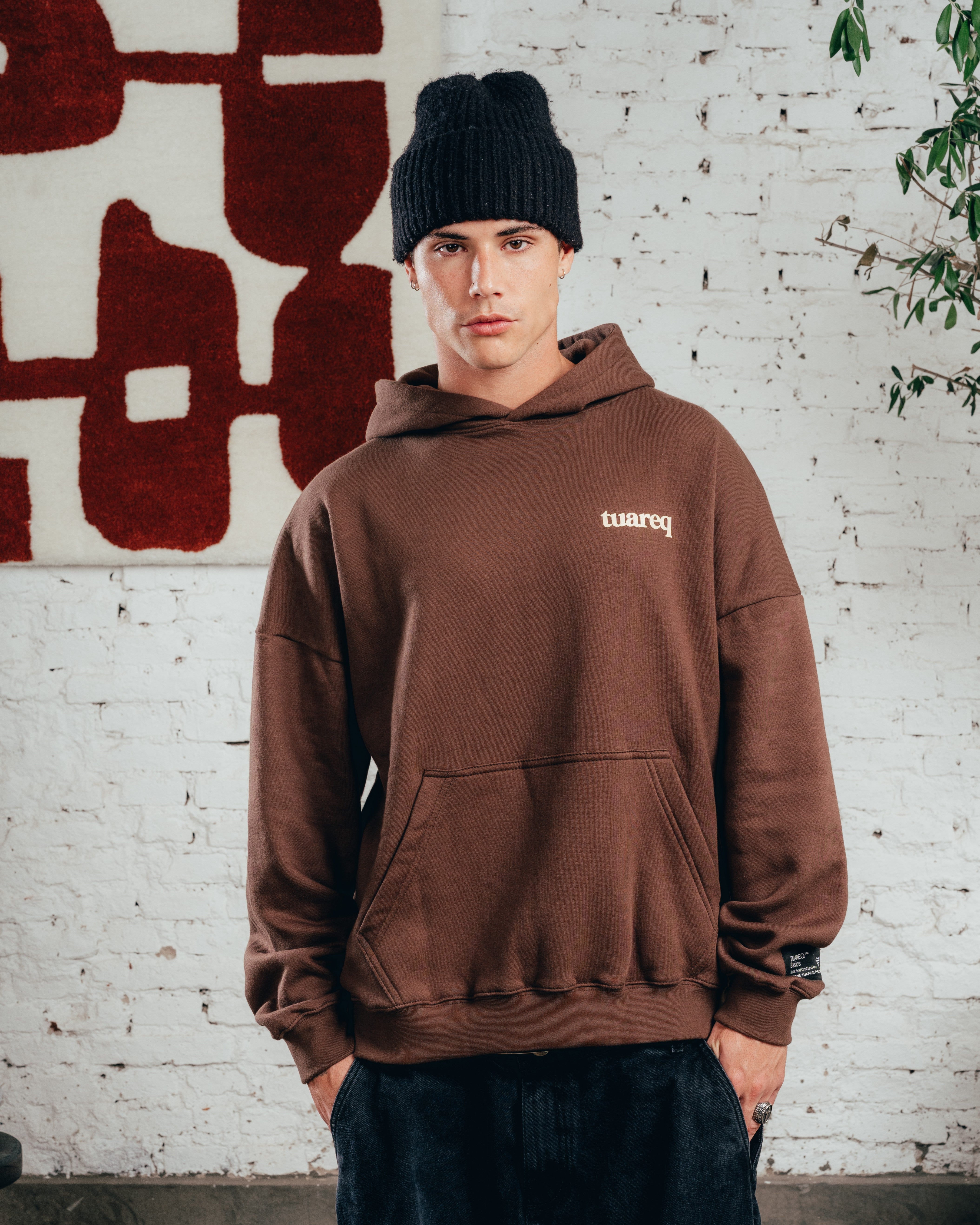 HOODIE OVERSIZED [ COMFORT ] GALGO CHOCOLATE
