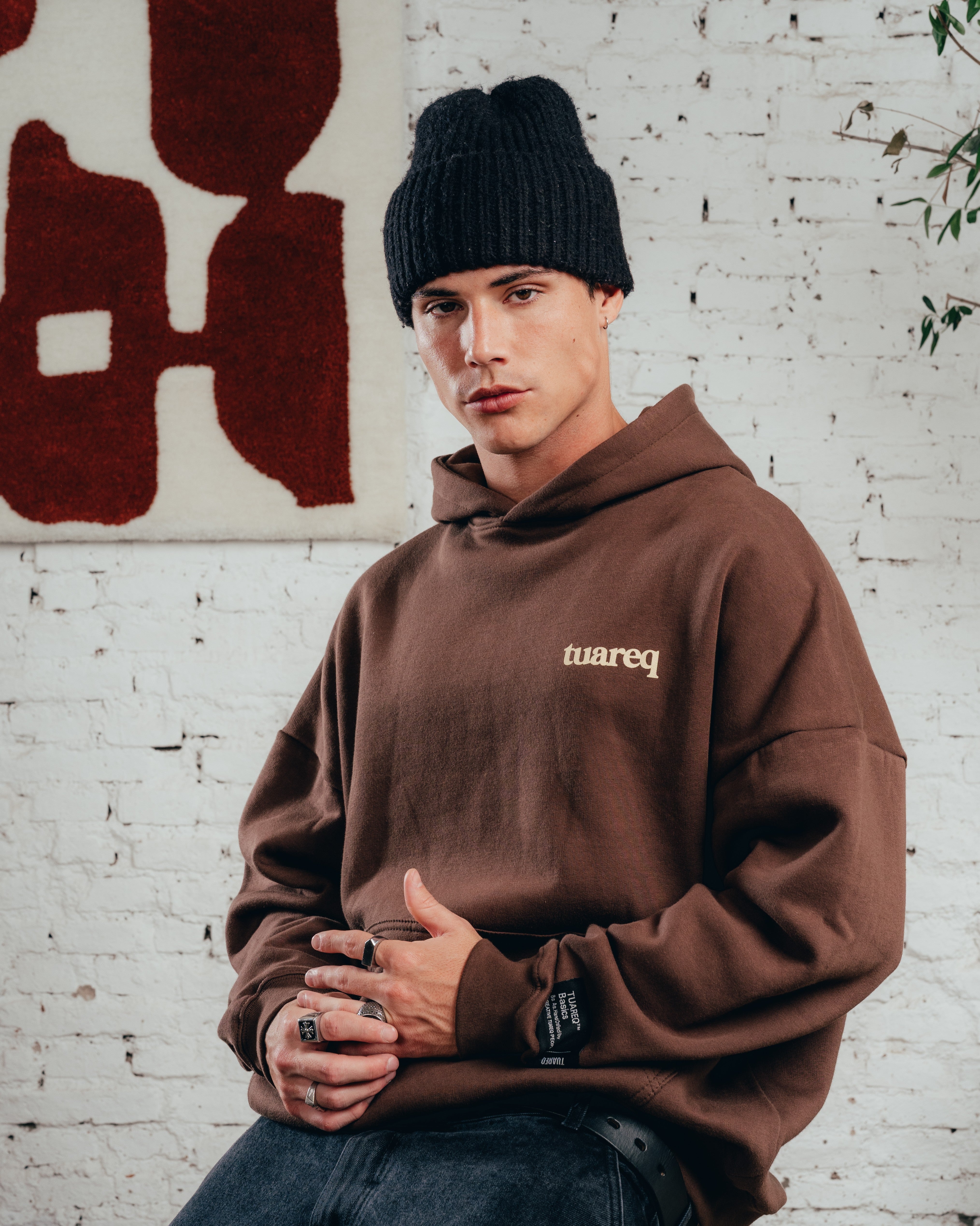 HOODIE OVERSIZED [ COMFORT ] GALGO CHOCOLATE
