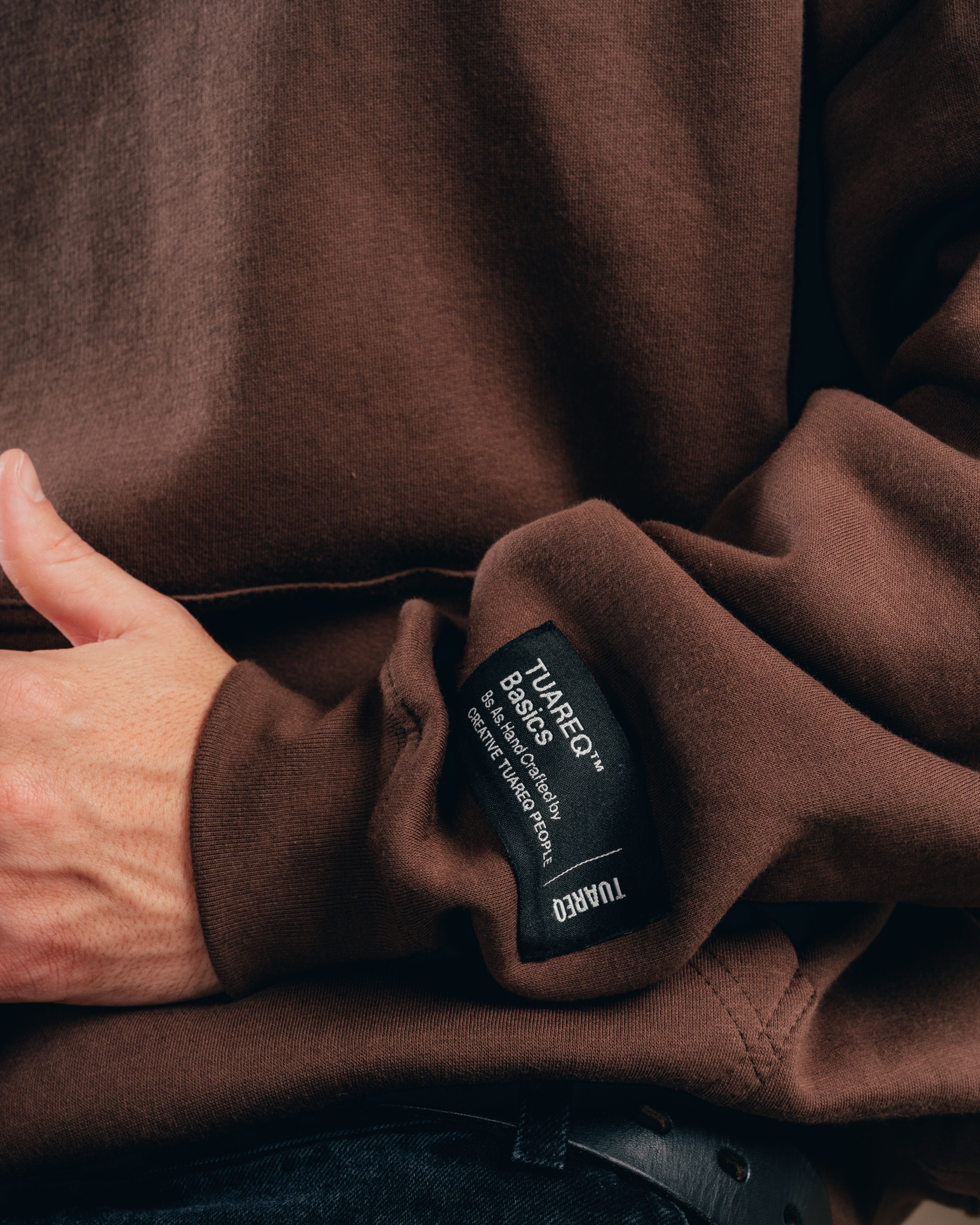 HOODIE OVERSIZED [ COMFORT ] GALGO CHOCOLATE