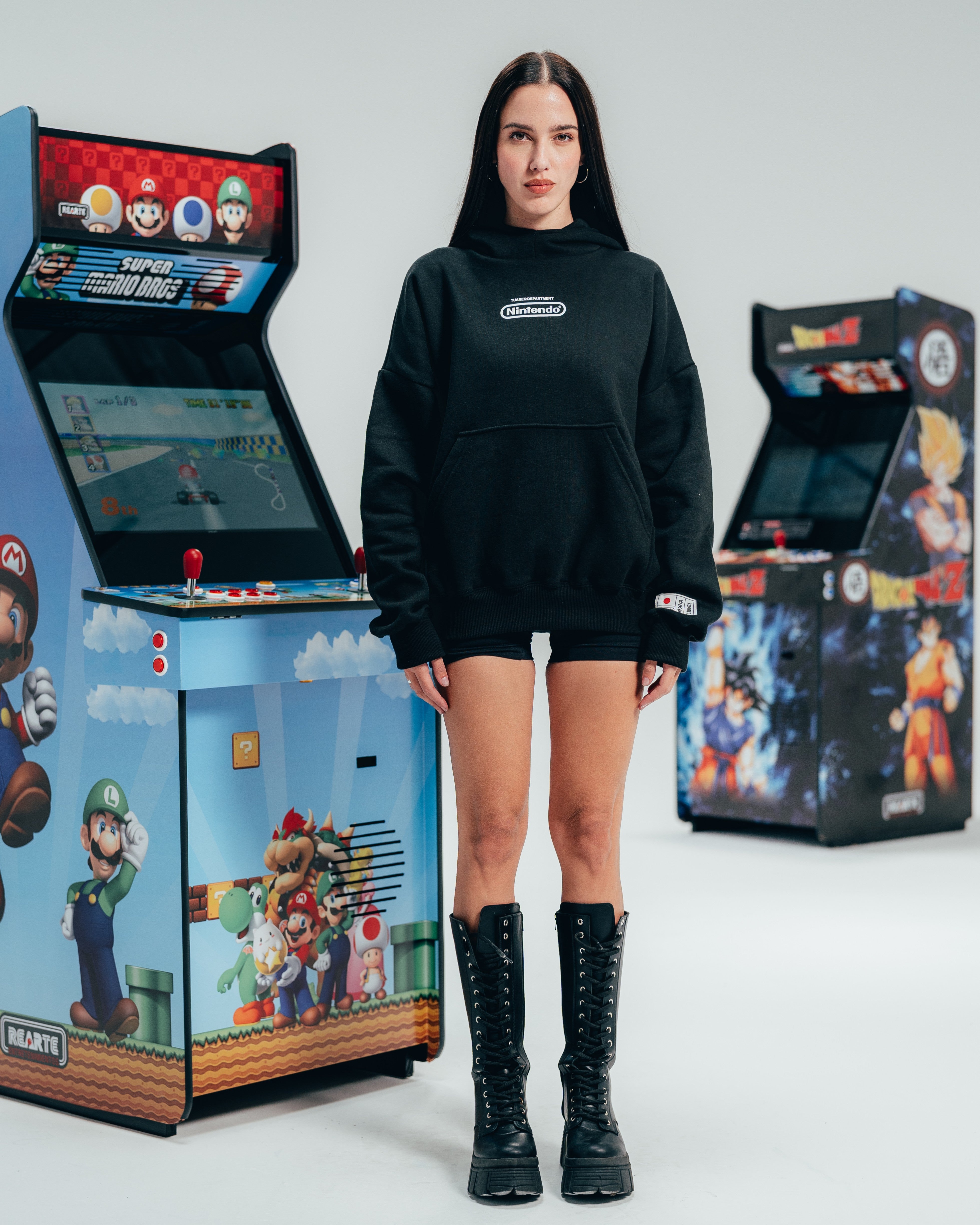 HOODIE EXTRAHEAVY [ NINTENDO ] SIMPLE BLACK