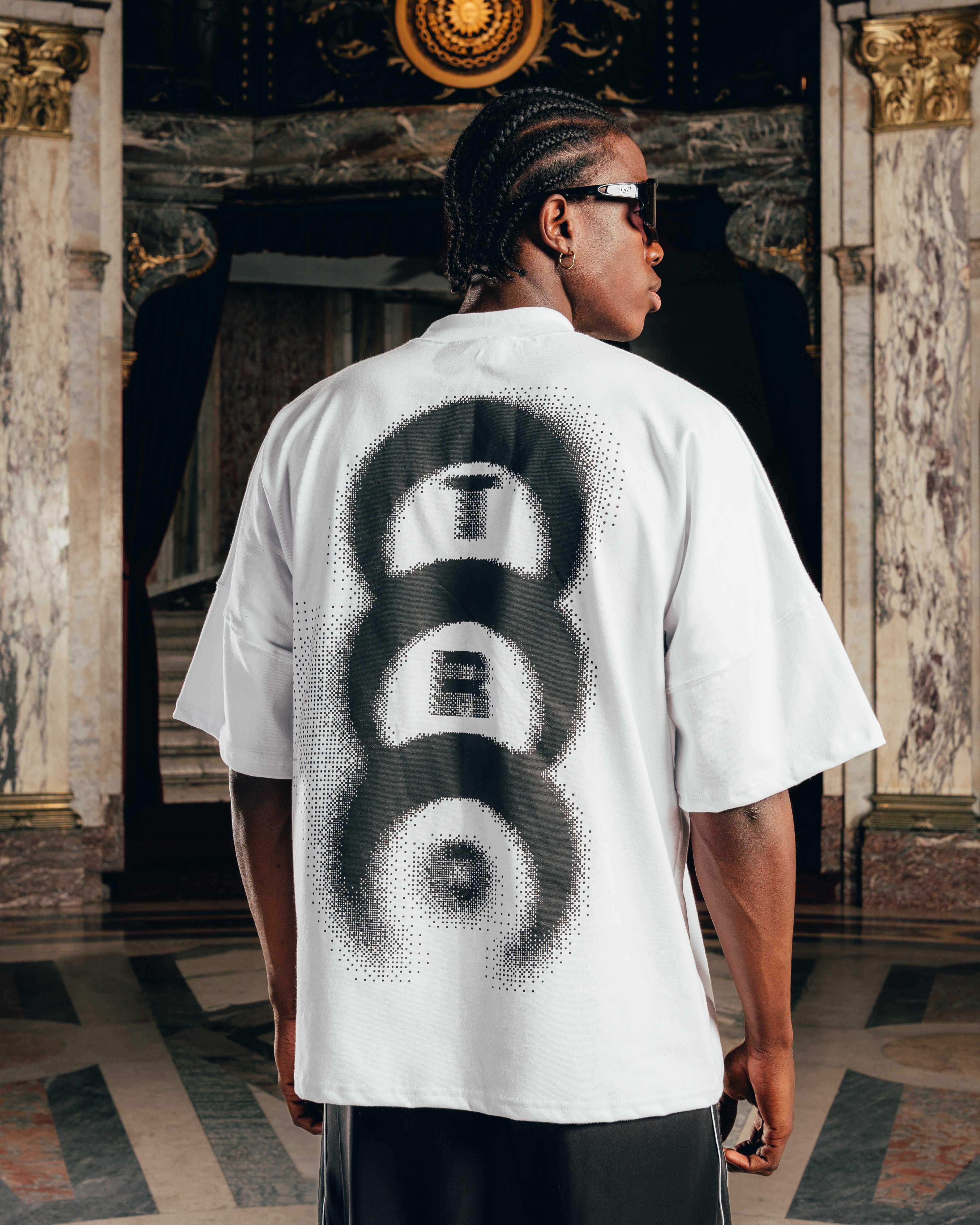 REMERA OVERSIZED [ PIXEL ] WHITE