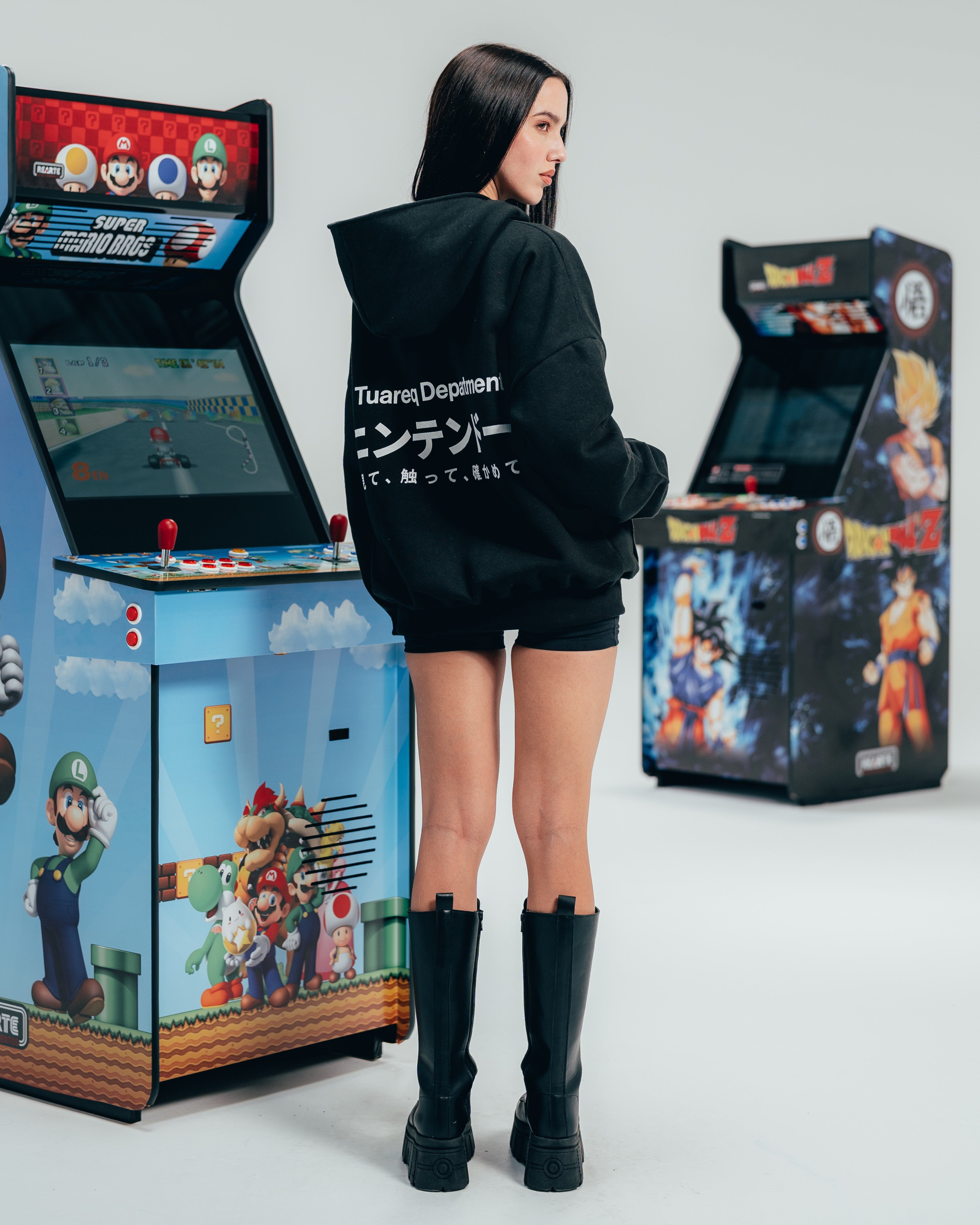 HOODIE EXTRAHEAVY [ NINTENDO ] SIMPLE BLACK