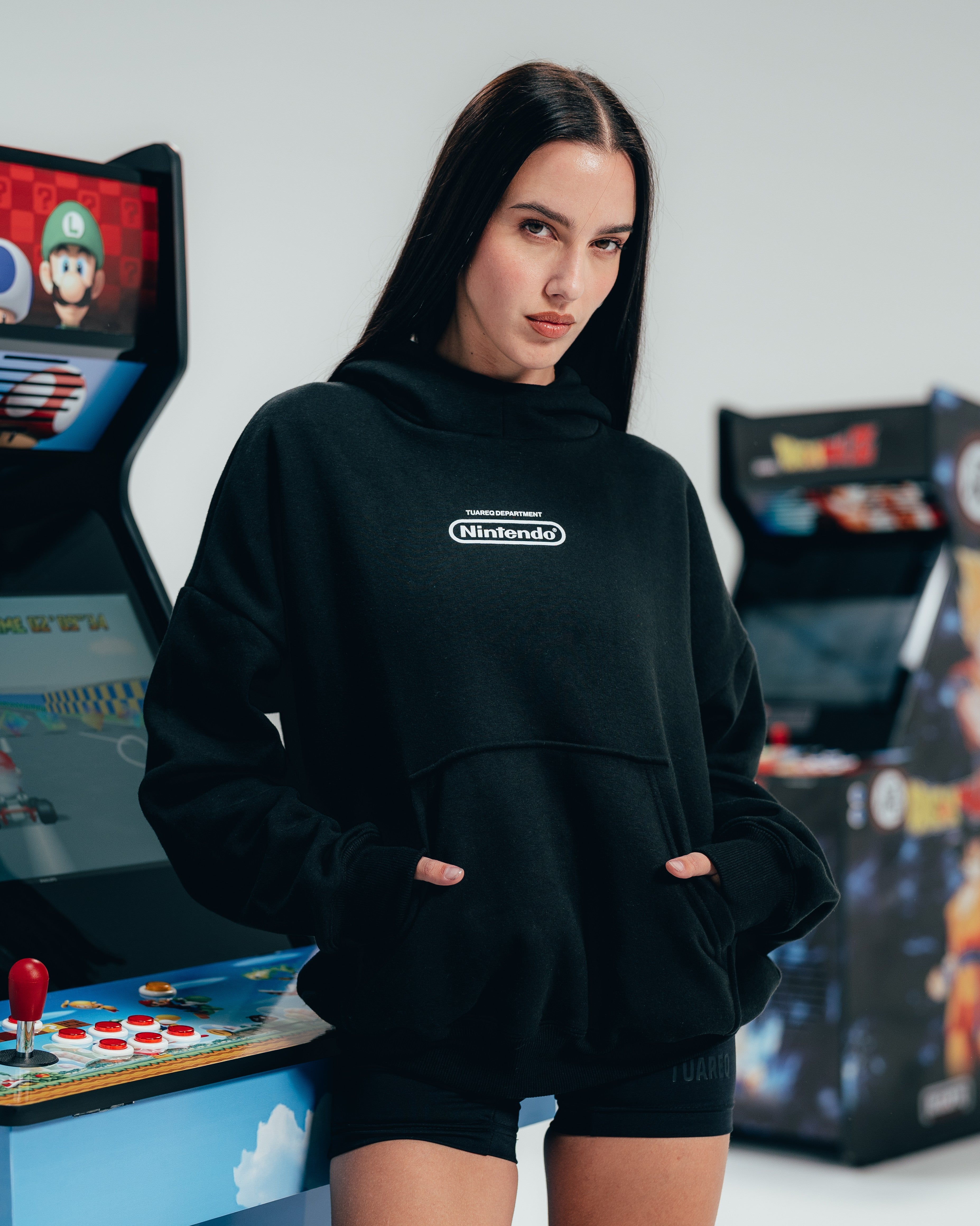 HOODIE EXTRAHEAVY [ NINTENDO ] SIMPLE BLACK