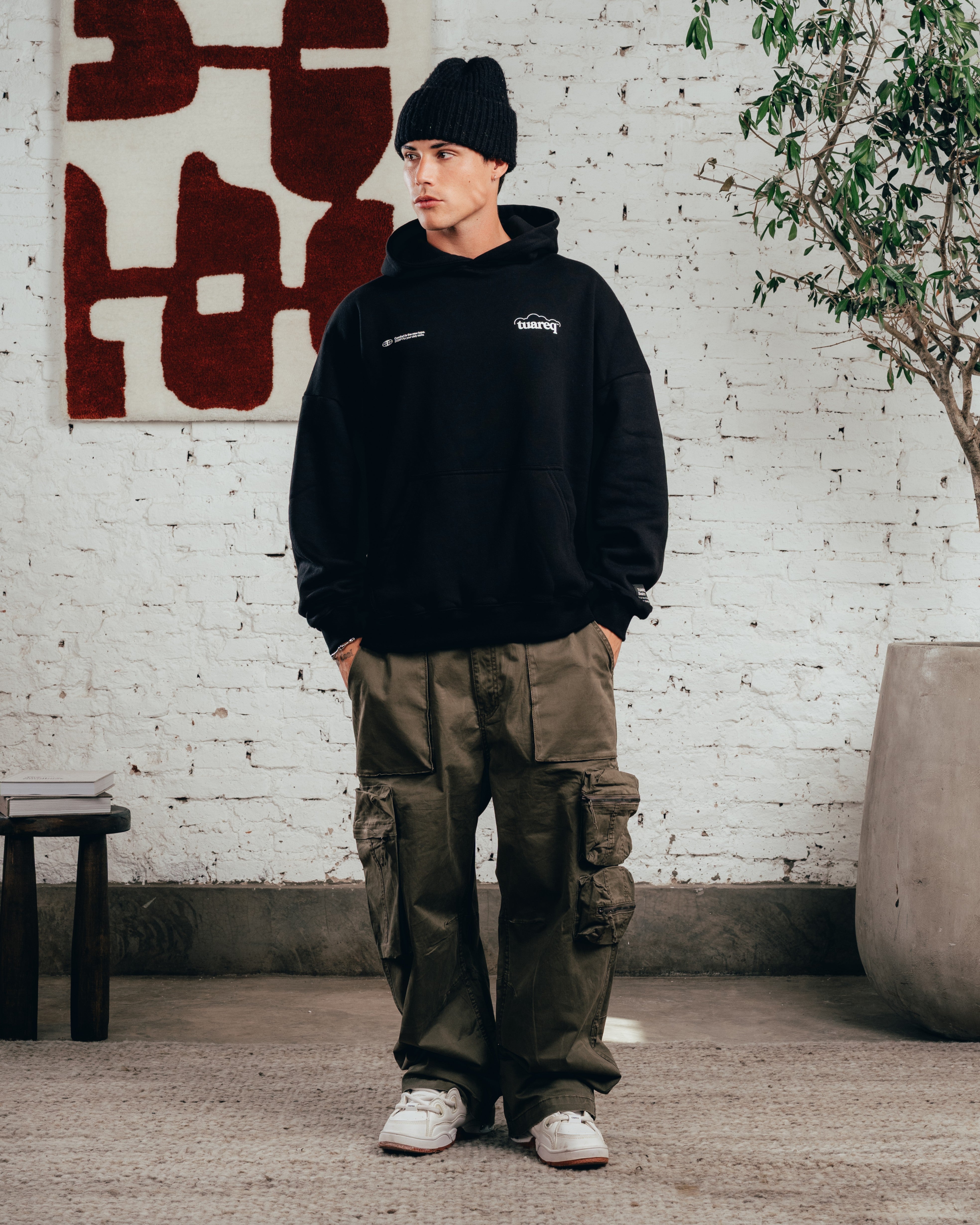 HOODIE OVERSIZED [ COMFORT ] CLOUD BLACK