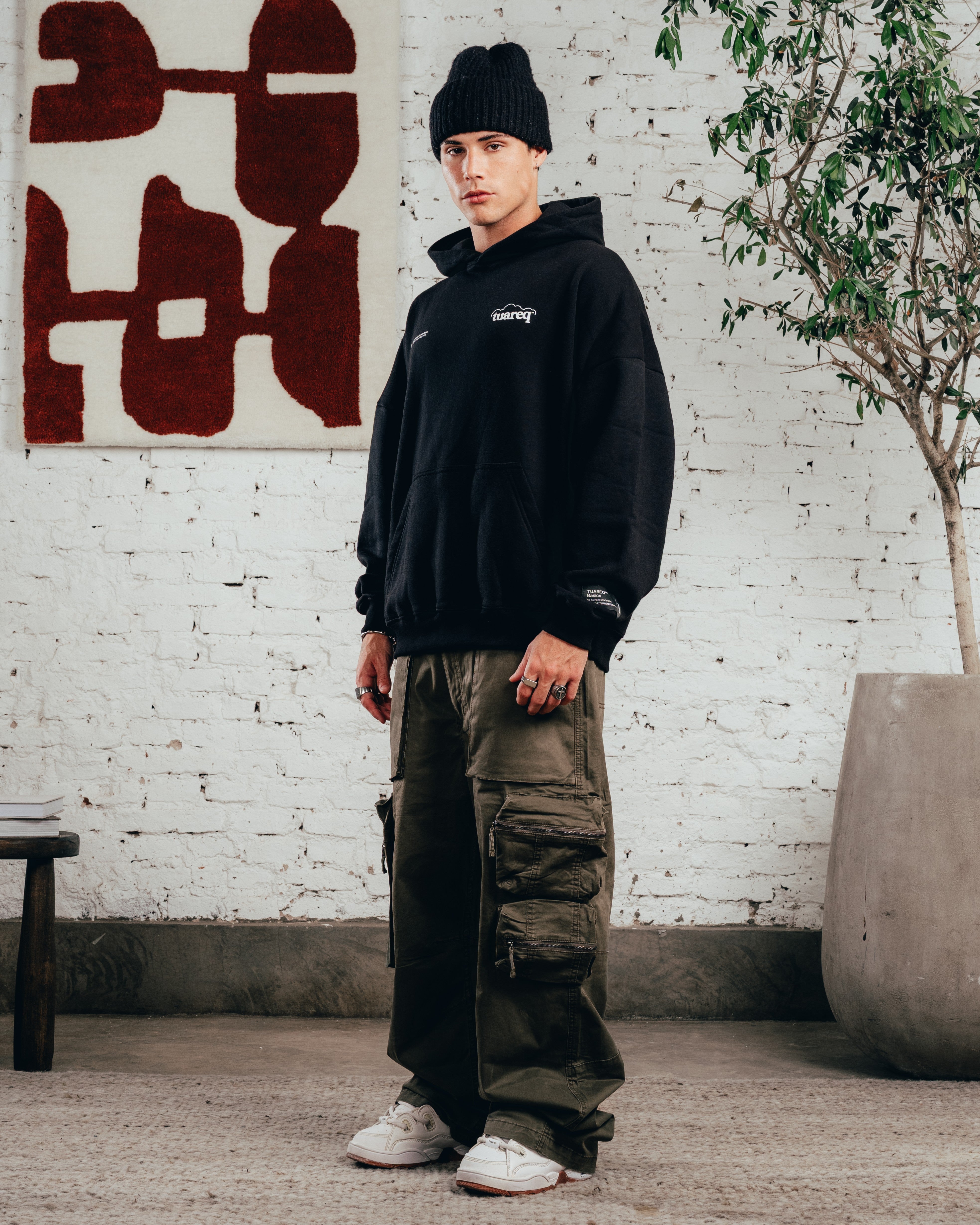 HOODIE OVERSIZED [ COMFORT ] CLOUD BLACK