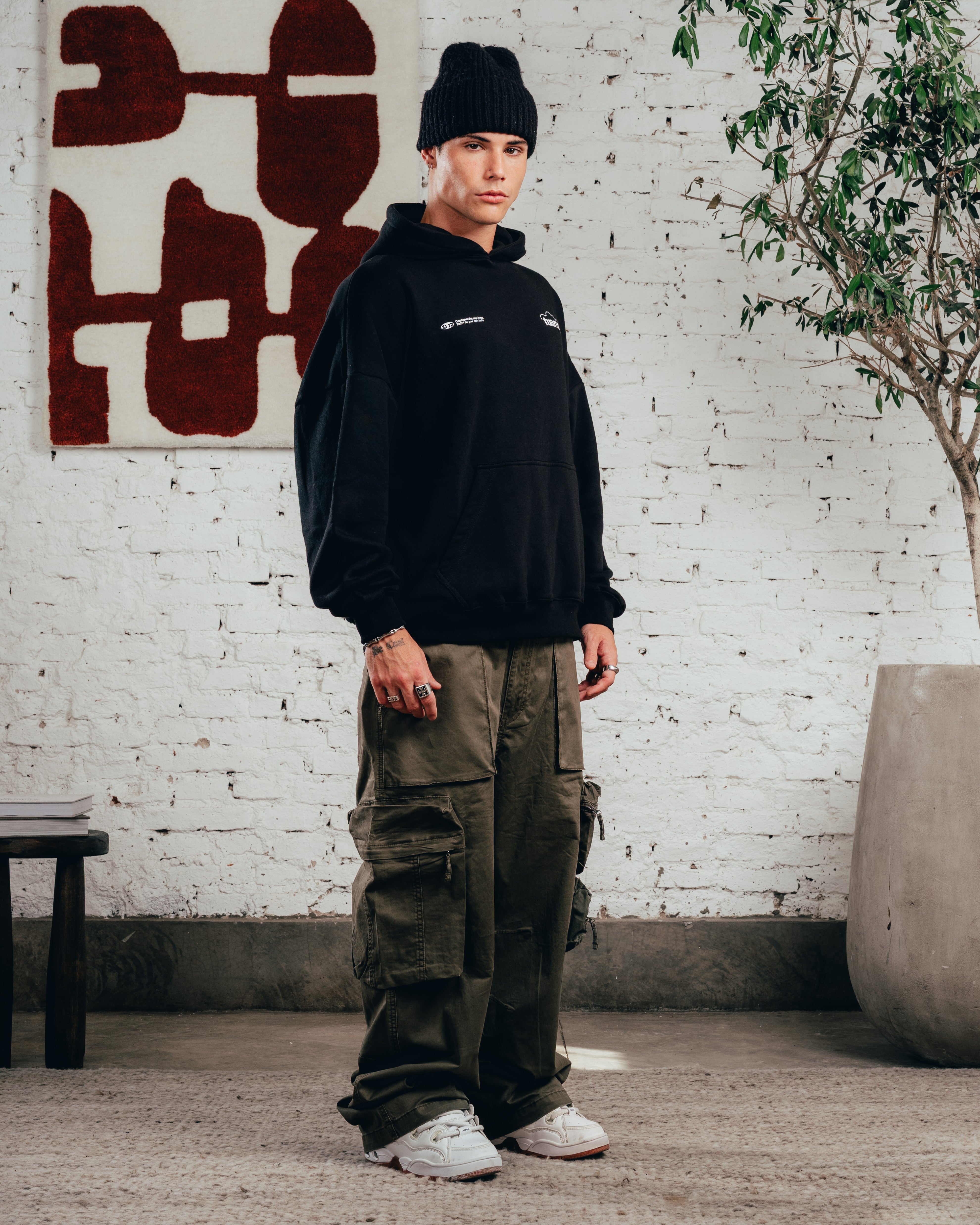 HOODIE OVERSIZED [ COMFORT ] CLOUD BLACK