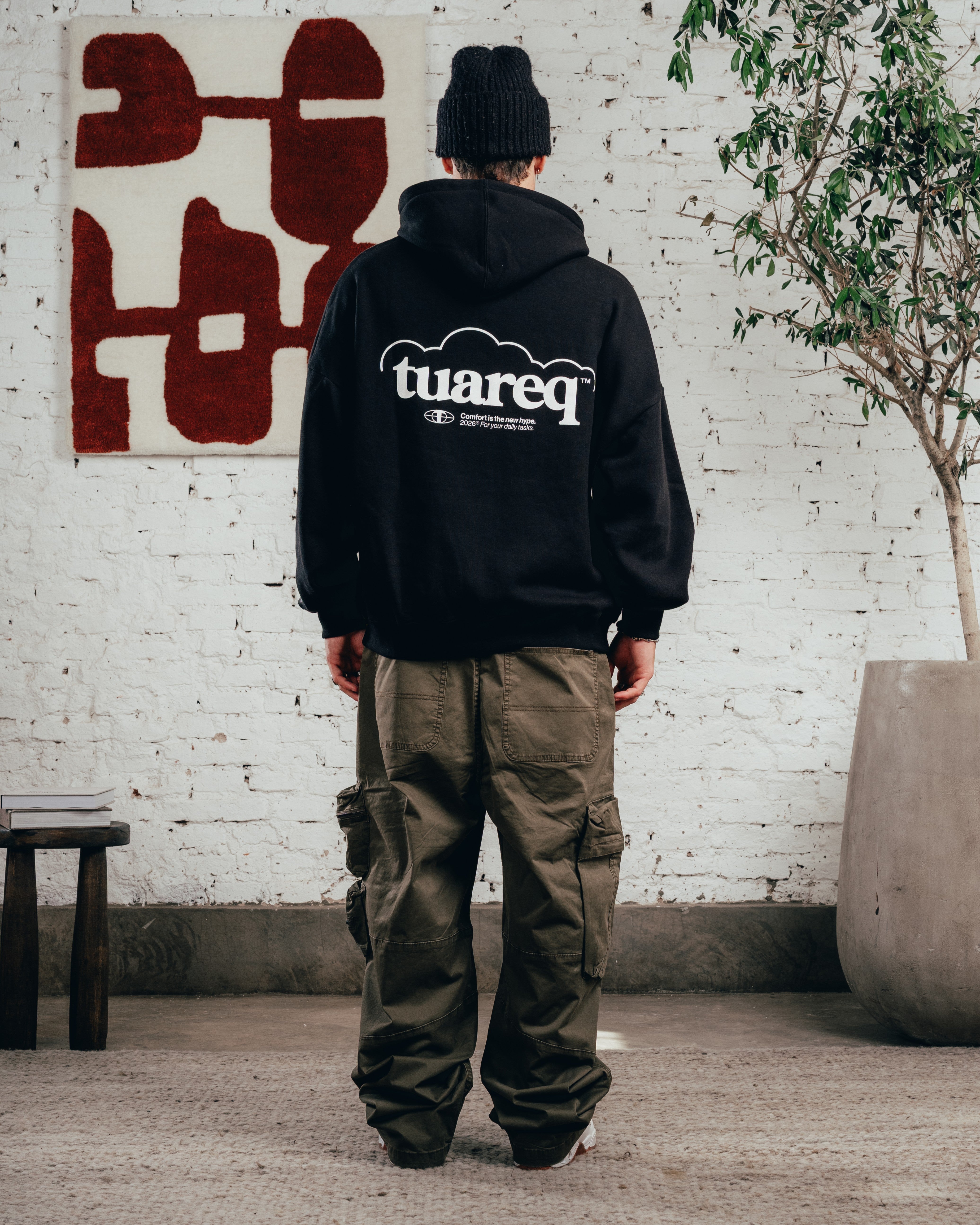 HOODIE OVERSIZED [ COMFORT ] CLOUD BLACK