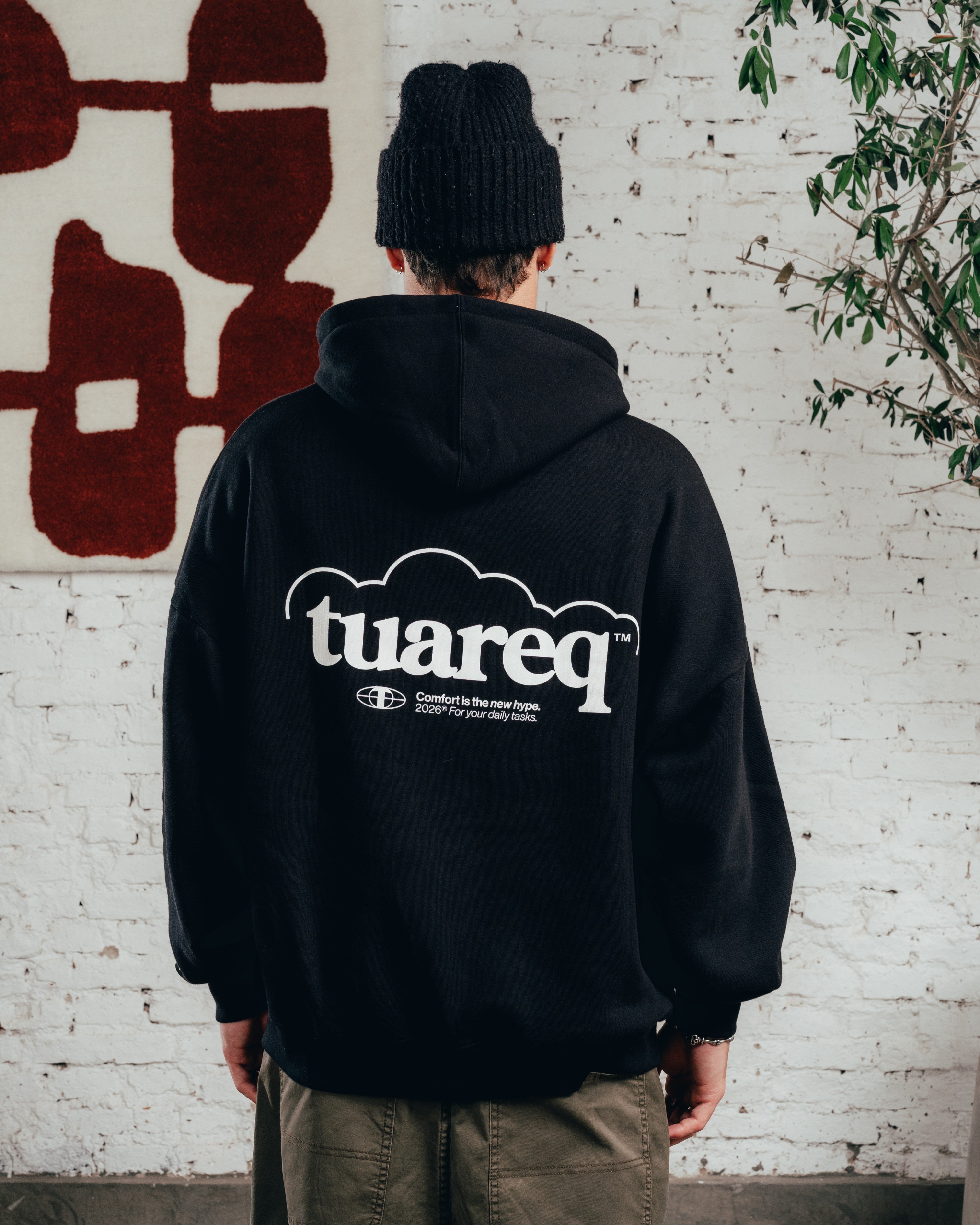 HOODIE OVERSIZED [ COMFORT ] CLOUD BLACK