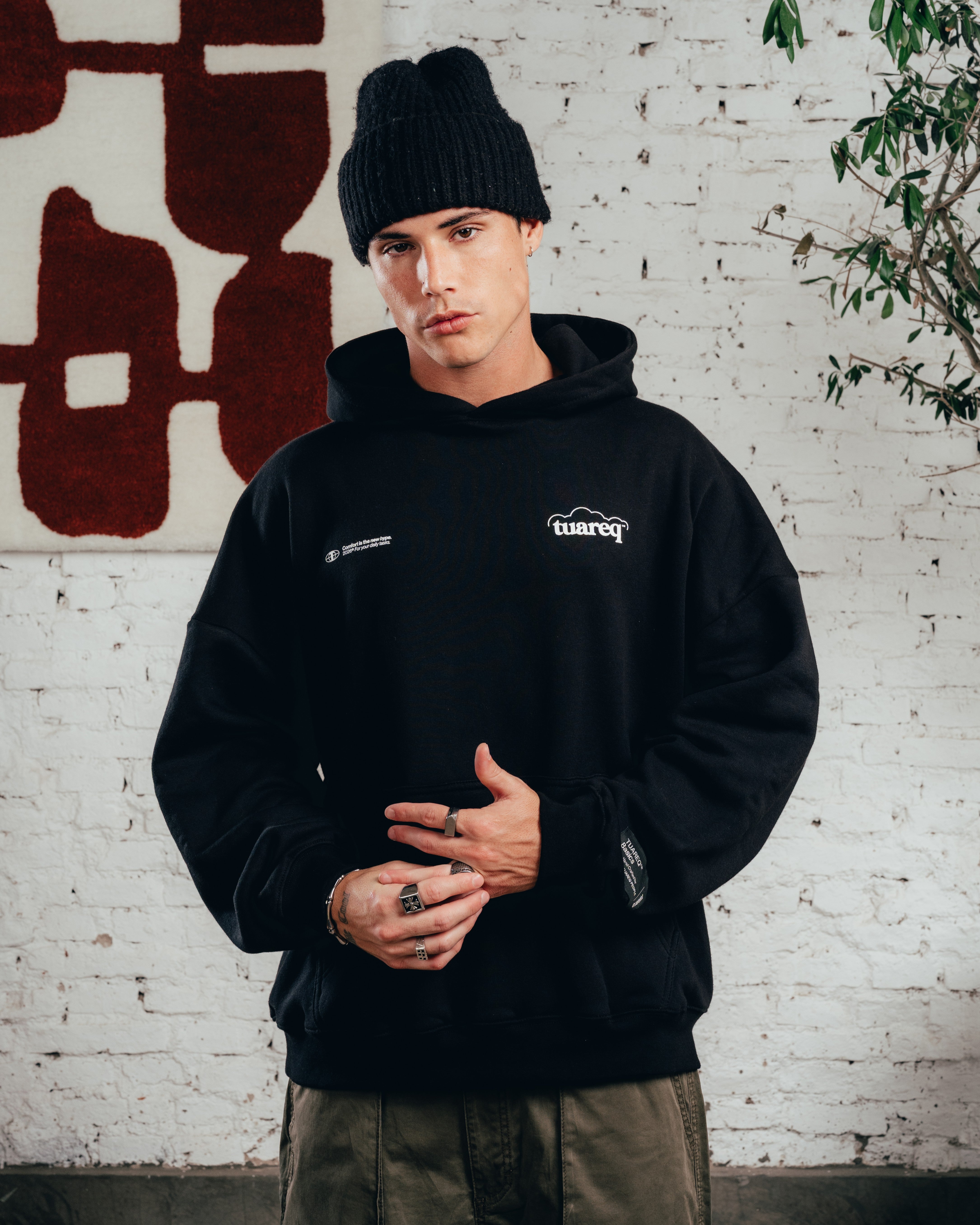 HOODIE OVERSIZED [ COMFORT ] CLOUD BLACK