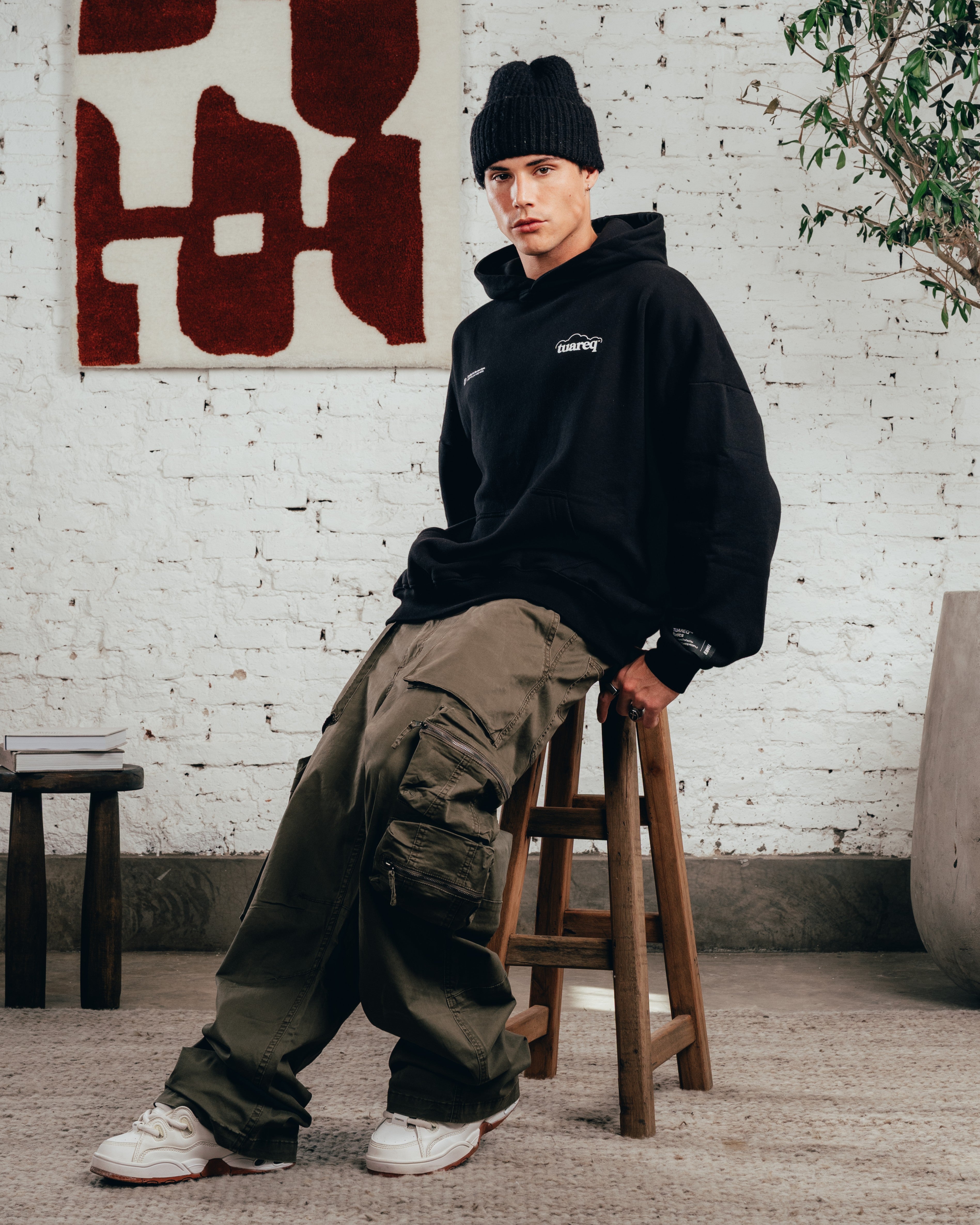 HOODIE OVERSIZED [ COMFORT ] CLOUD BLACK