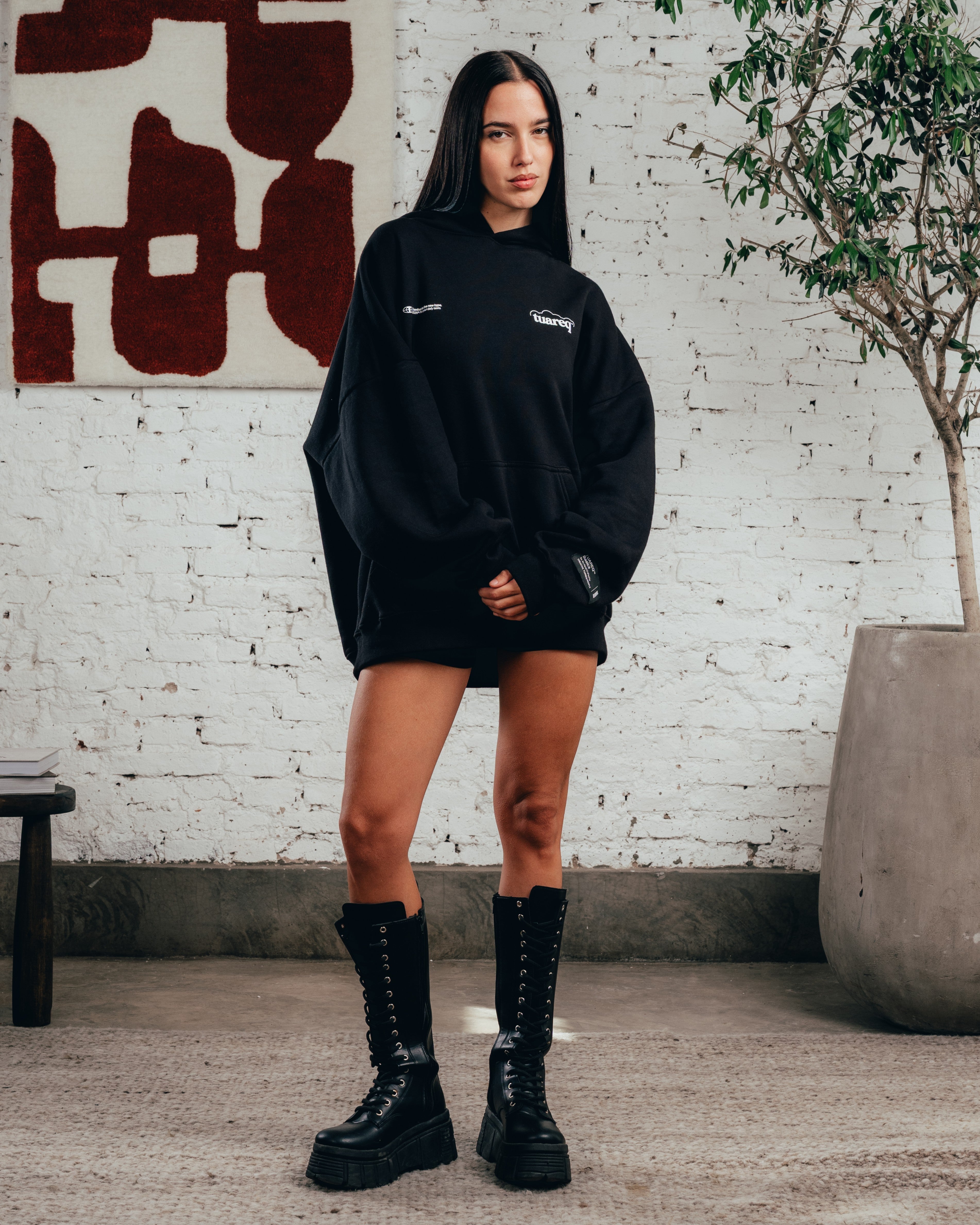 HOODIE OVERSIZED [ COMFORT ] CLOUD BLACK