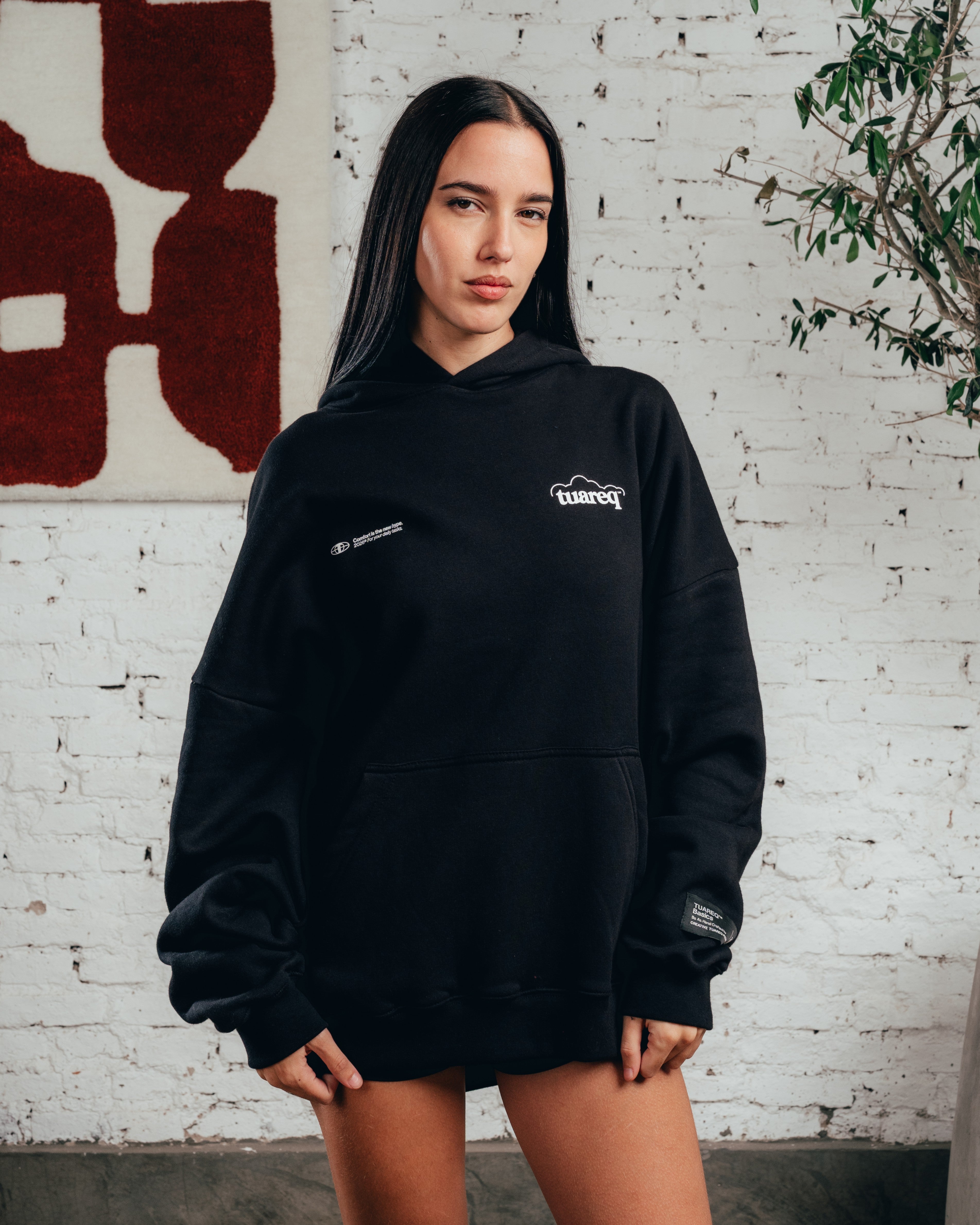 HOODIE OVERSIZED [ COMFORT ] CLOUD BLACK