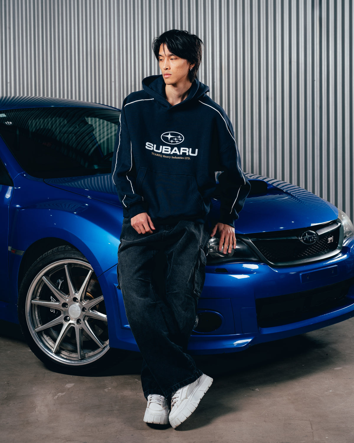 HOODIE [ SUBARU ] RELIEVE NAVY BLUE
