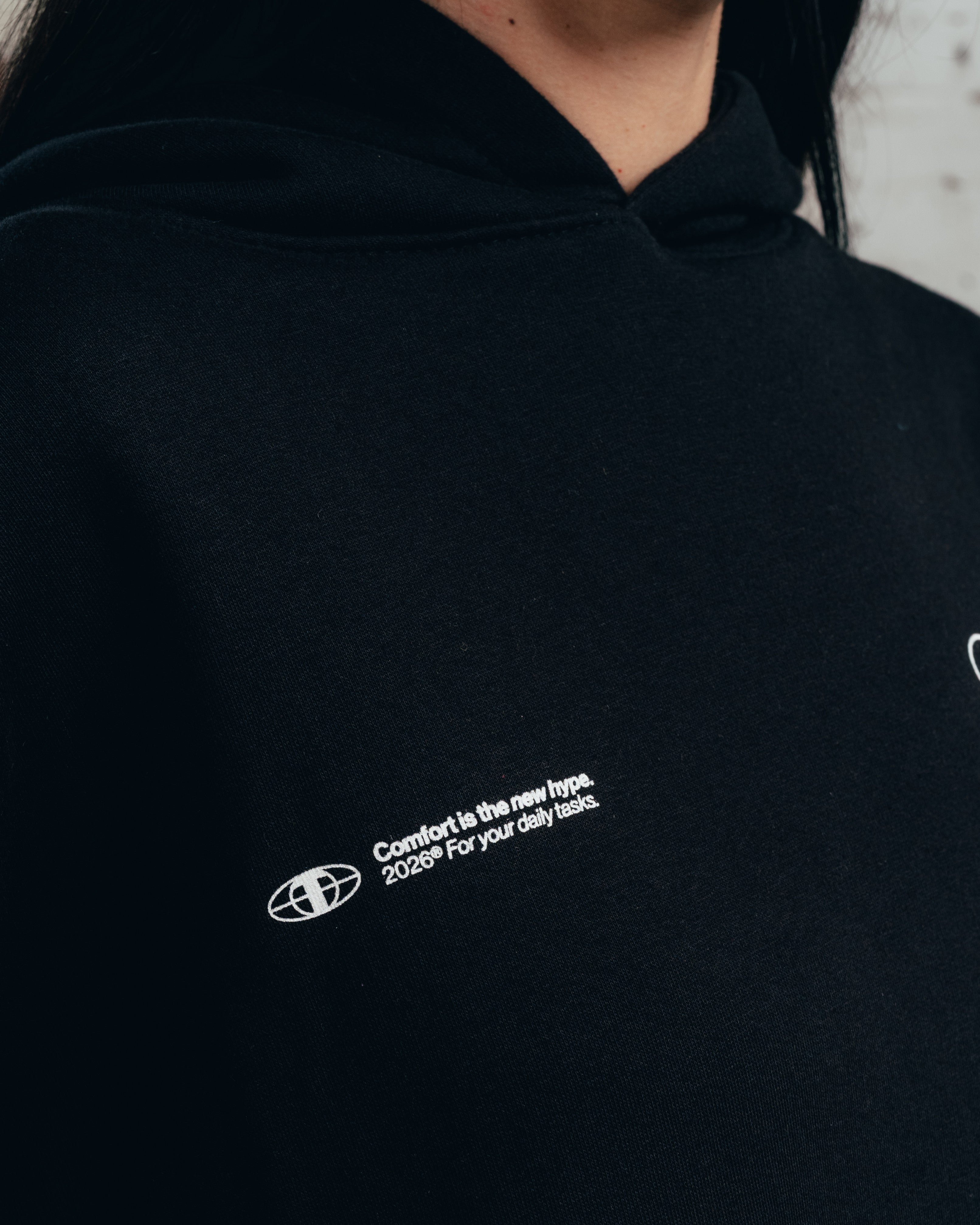 HOODIE OVERSIZED [ COMFORT ] CLOUD BLACK