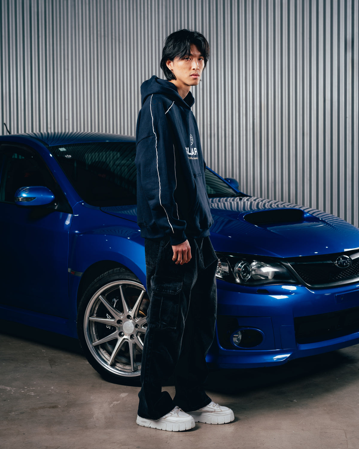 HOODIE [ SUBARU ] RELIEVE NAVY BLUE